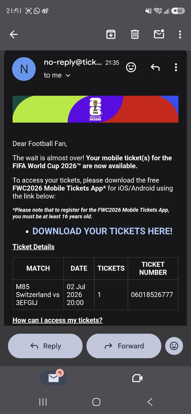 FIFA CAT 1 TICKET JULY 2 ORIGINAL PRICE