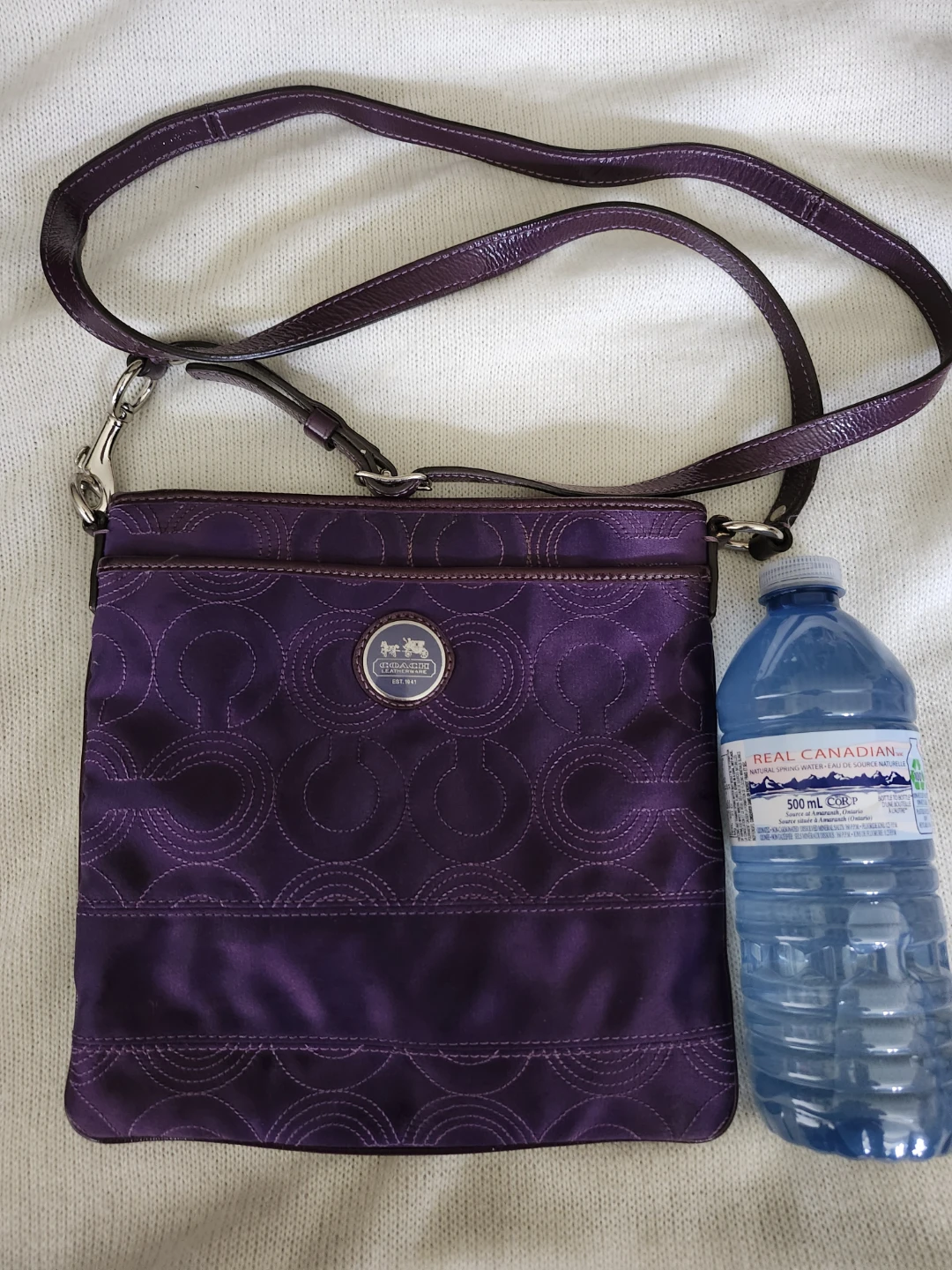Stunning Rare Purple Coach Crossbody Bag