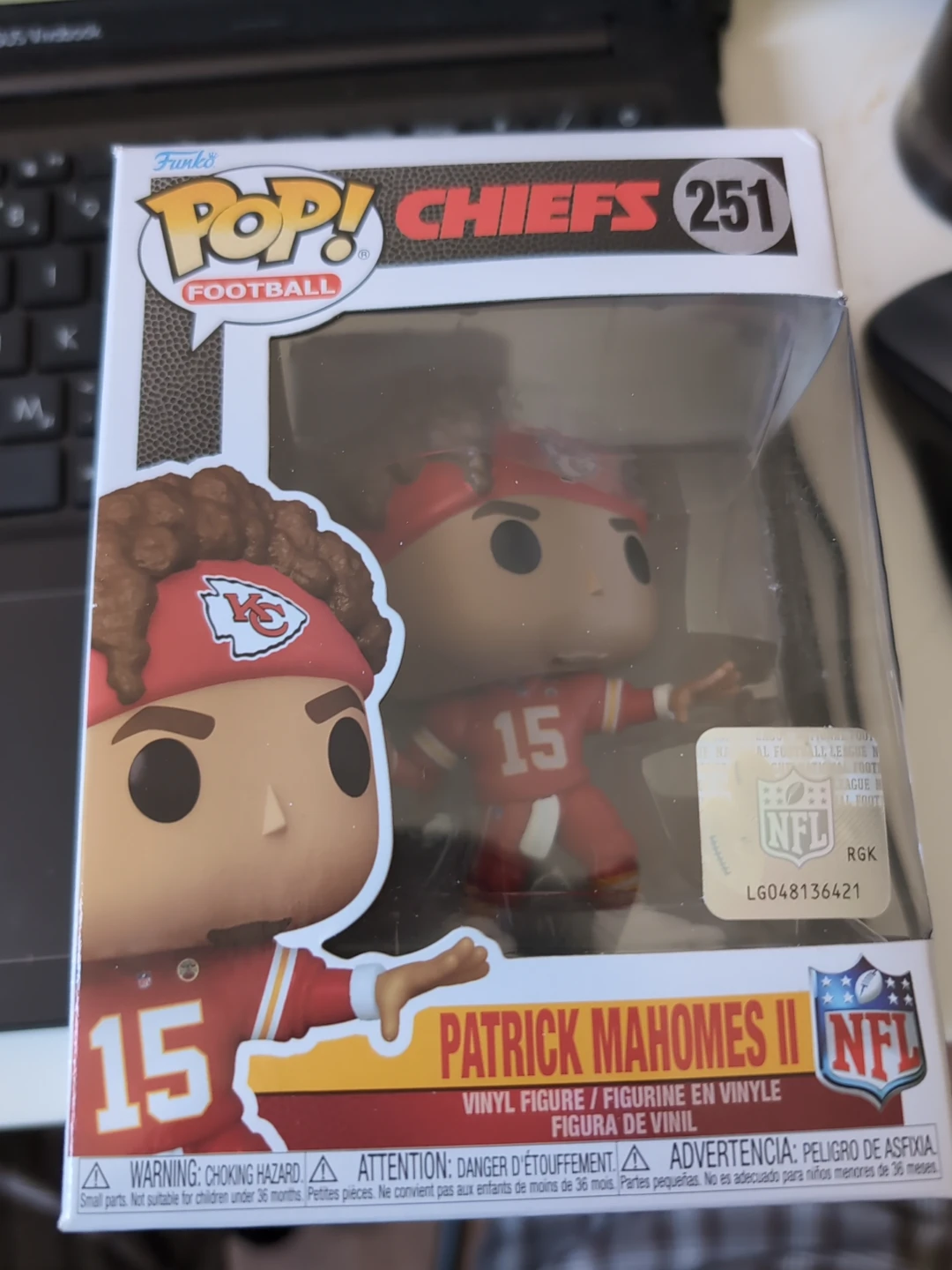 Funko Pop! Football Patrick Mahomes II Vinyl Figure #251