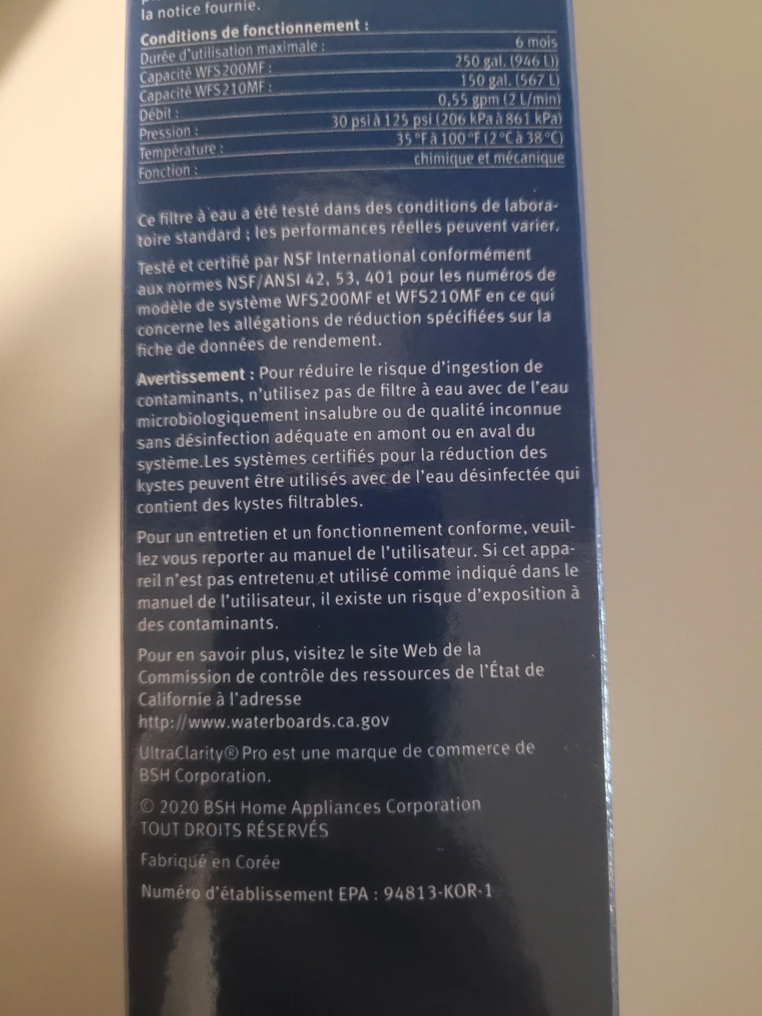 Bosch UltraClarity Pro Water Filter for Refrigerators - photo 5