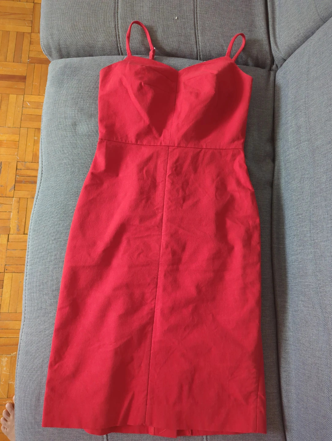 Red Strapless Dress