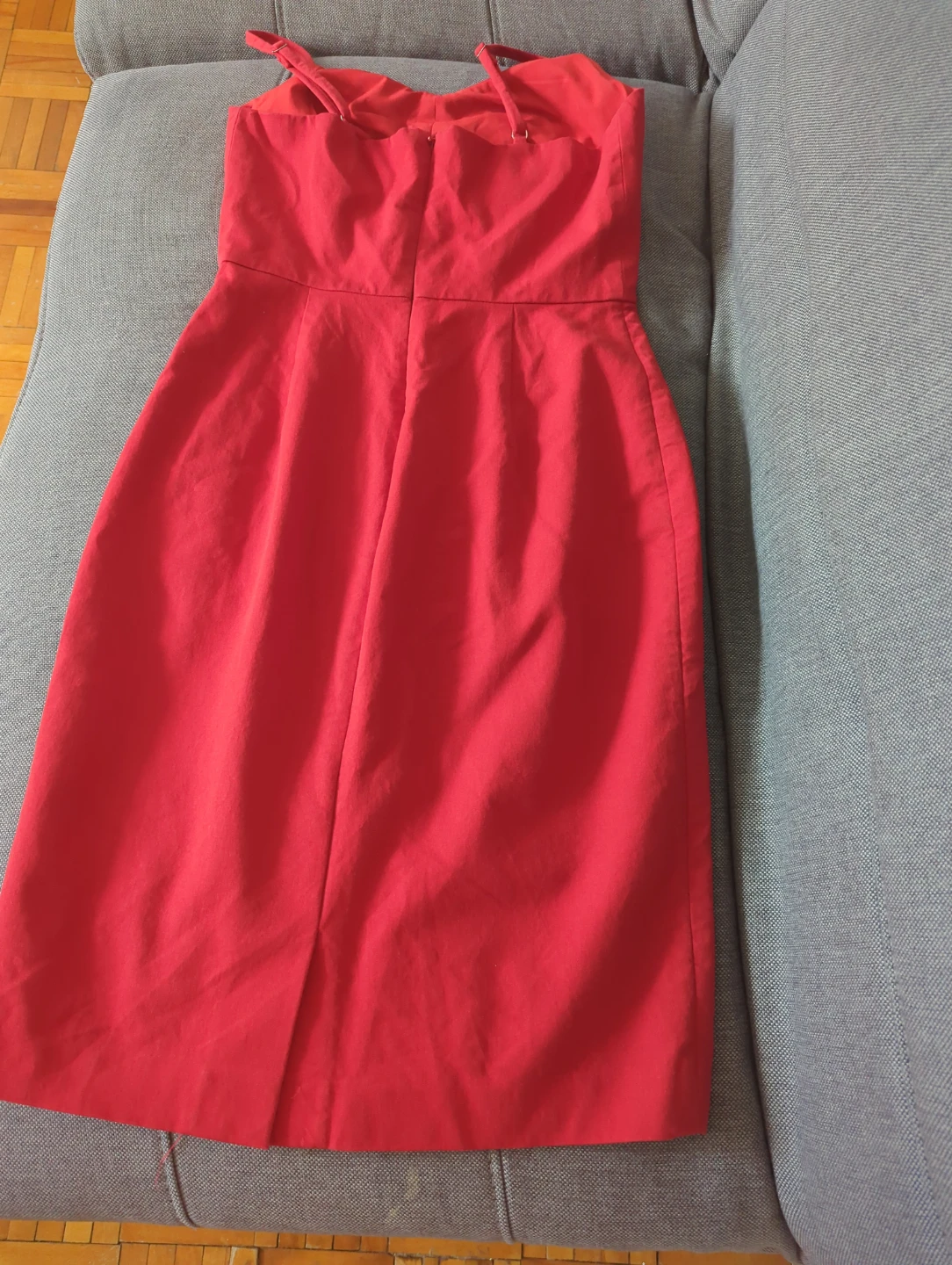 Red Strapless Dress - photo 4