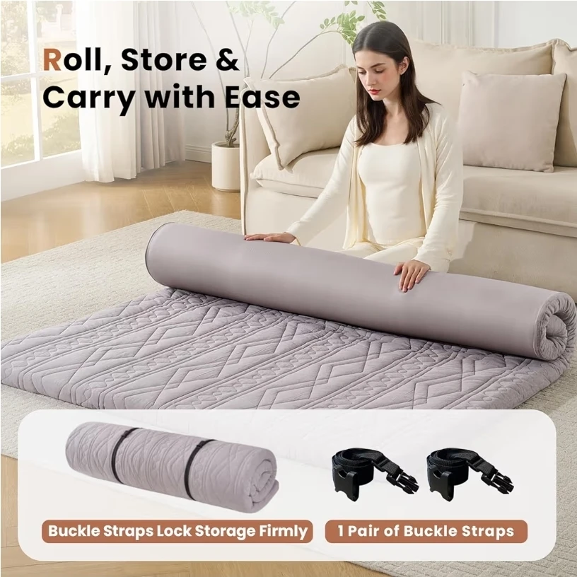 Japanese Floor Mattress  Queen Size, 2.5" Sleeping Mat - photo 3