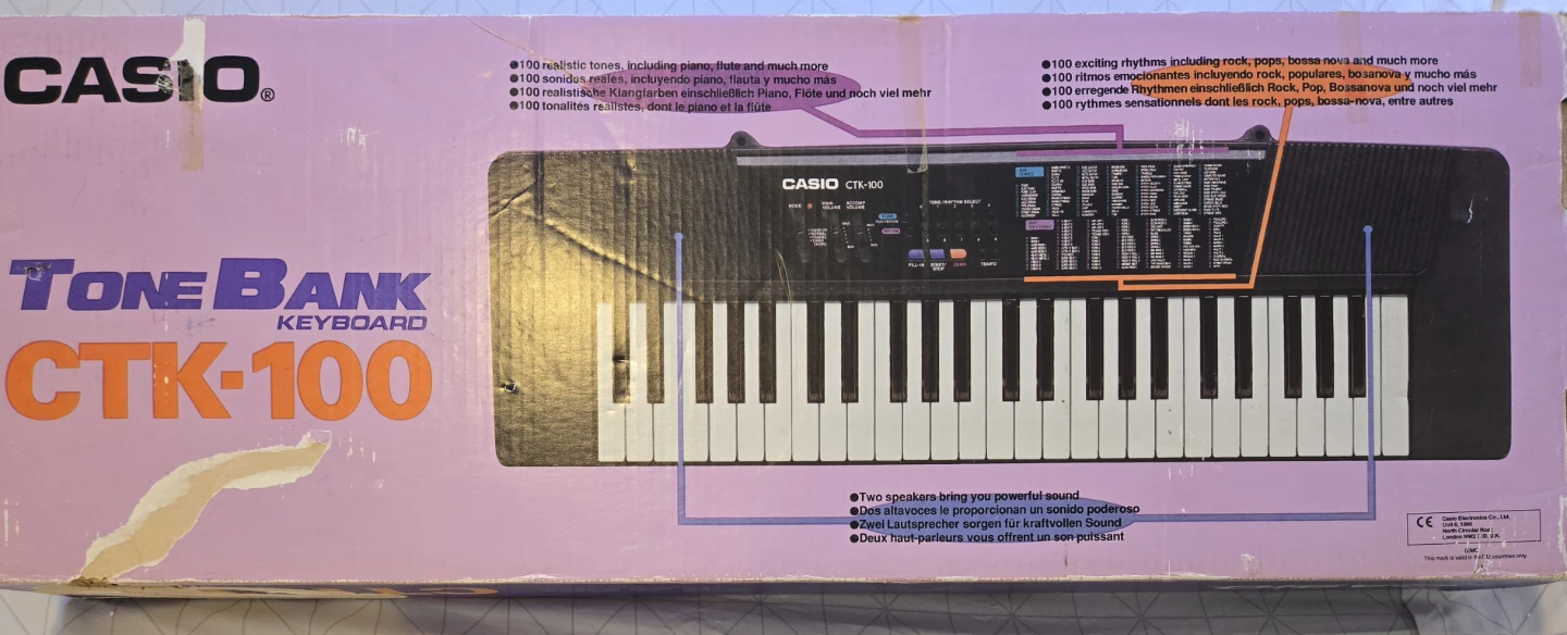 Casio Tone Bank CTK-100 Keyboard - photo 4