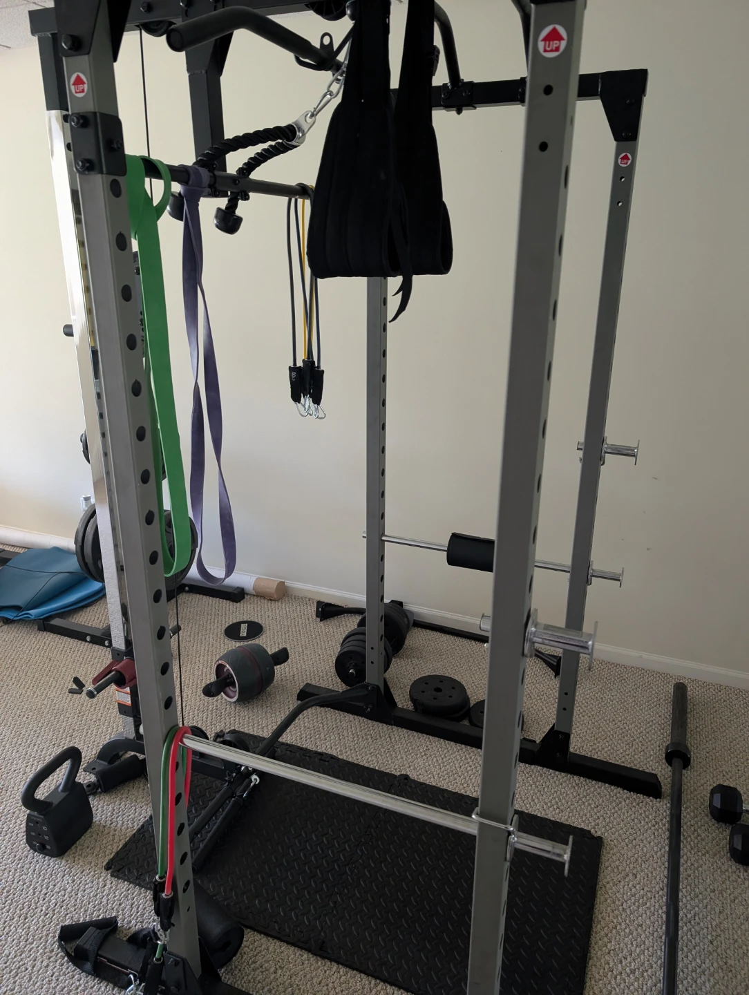 Power rack and bench