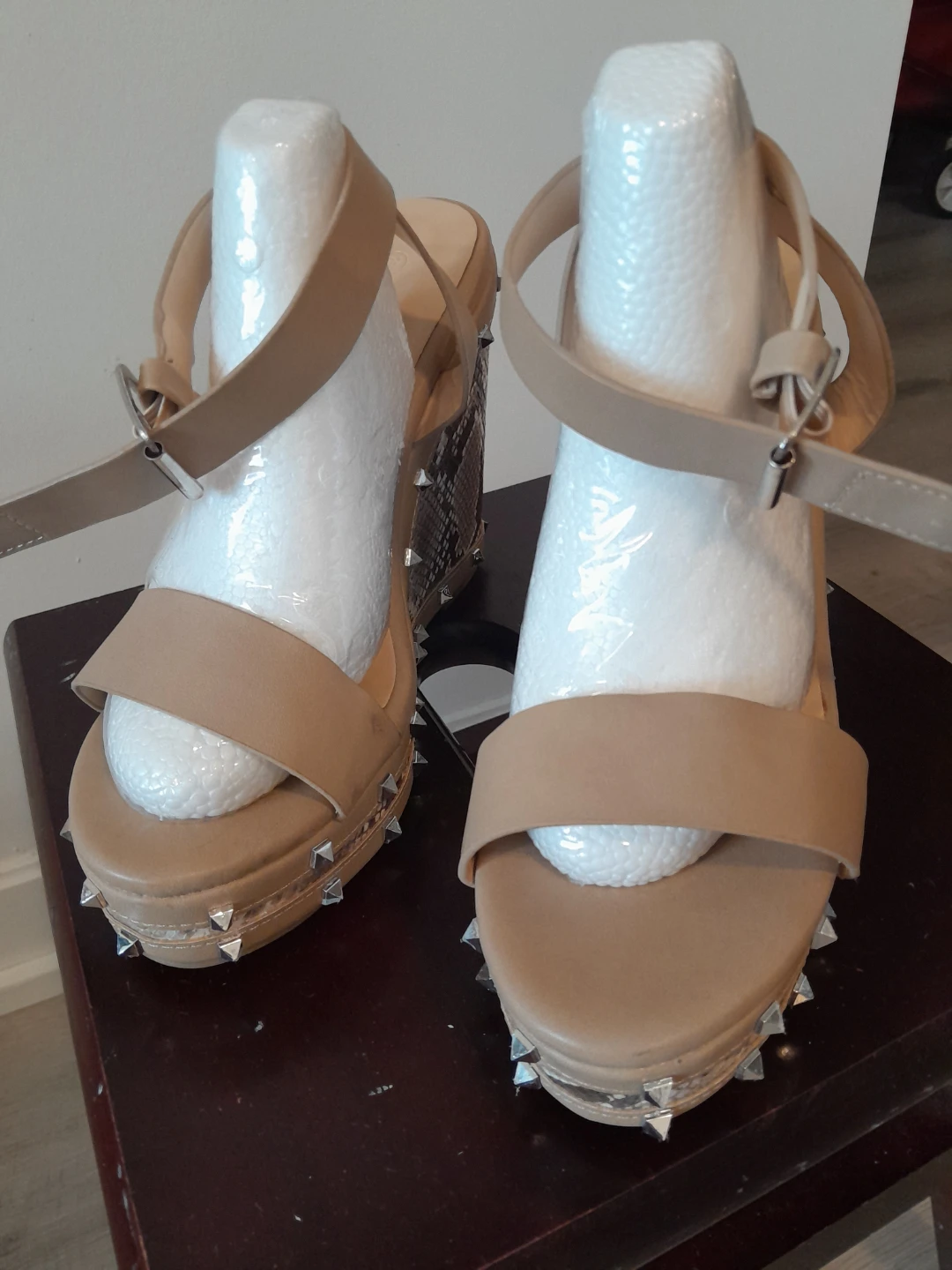 Women's Studded Wedge Sandals - photo 2