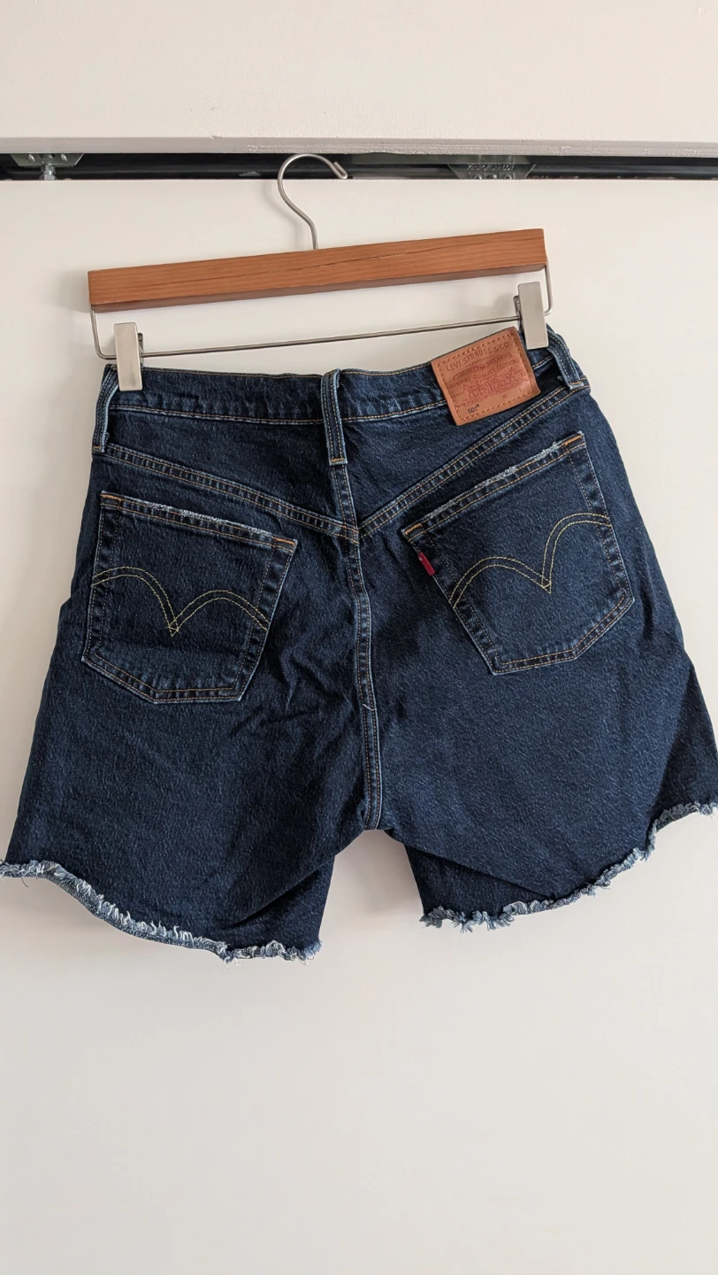 Vintage Levi's 501 Premium Dark Wash Denim Shorts - photo 2