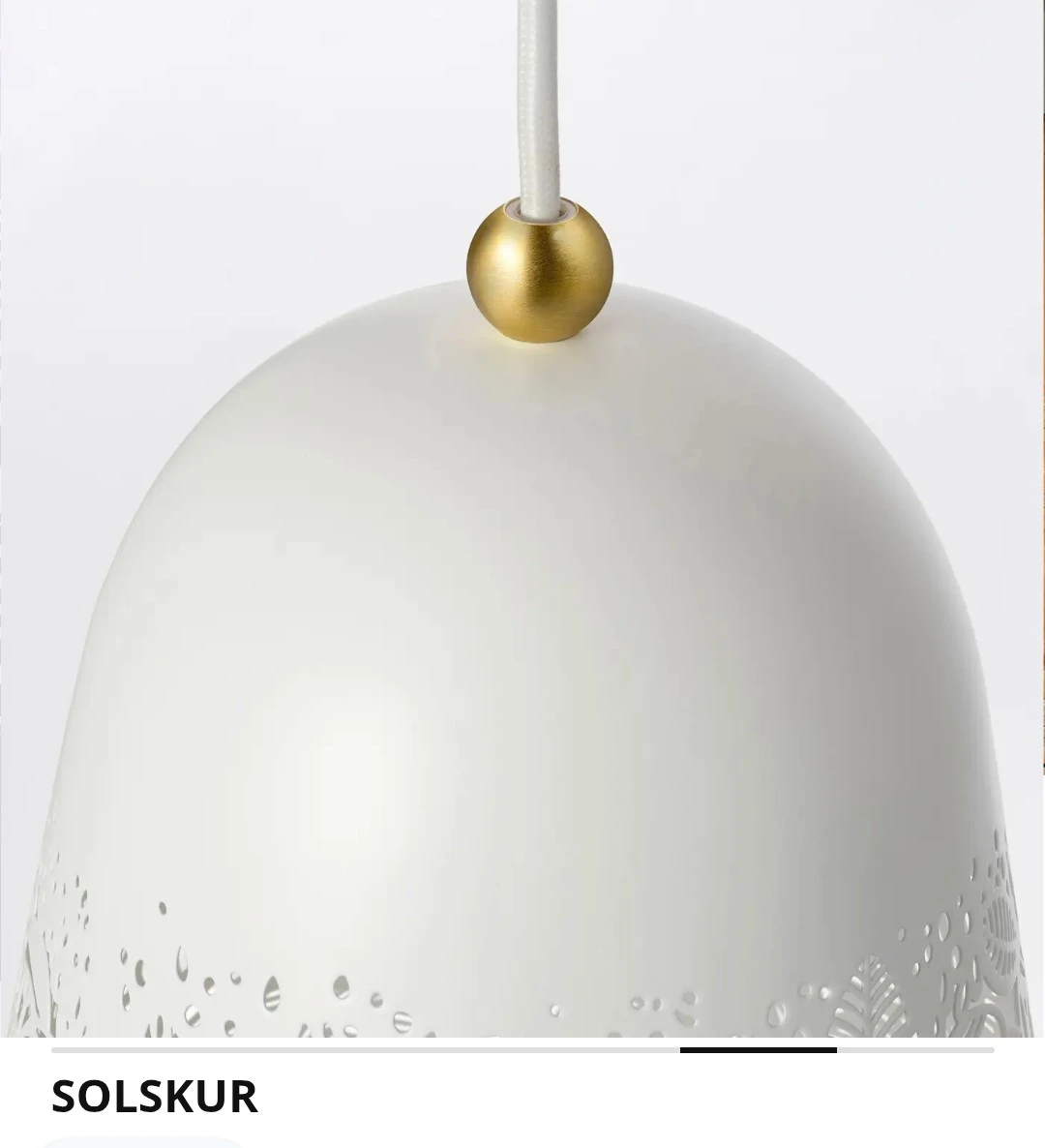 IKEA SOLSKUR Pendant Lamp. - photo 4