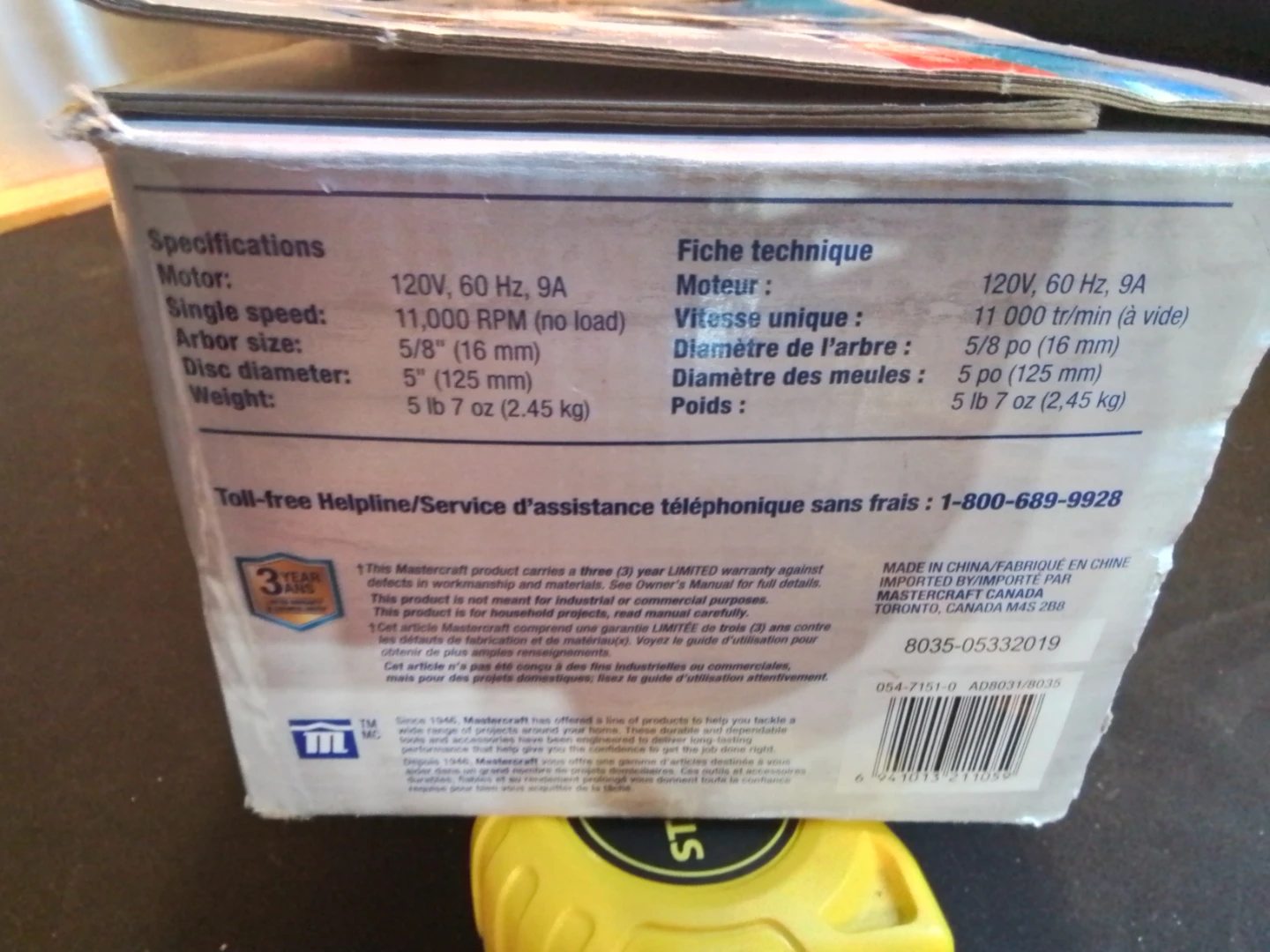 NEW IN BOX: Mastercraft 9A Corded 5-inch Angle Grinder Kit - photo 5