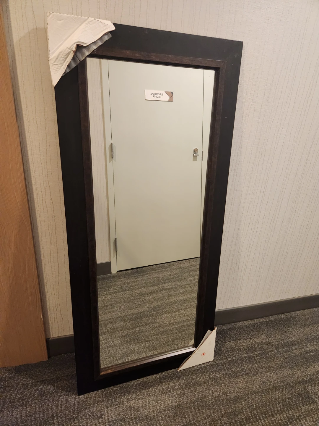 Framed Mirror - Dark Brown Frame - photo 3