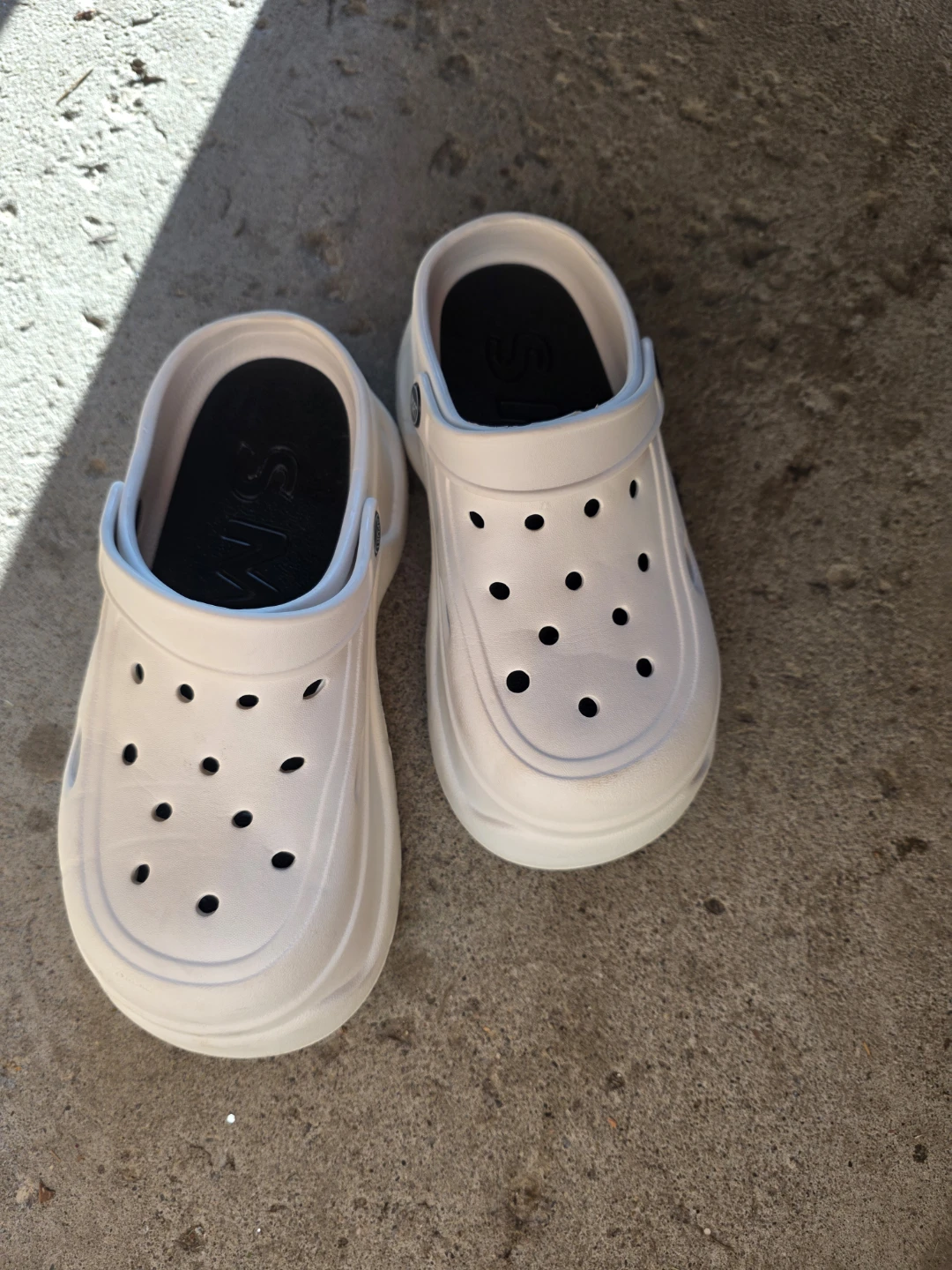 White Sport Clogs - Size 36-37