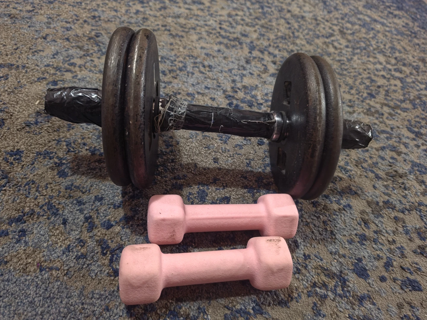 Adjustable Dumbbell Set with Pink Hand Weights - photo 3