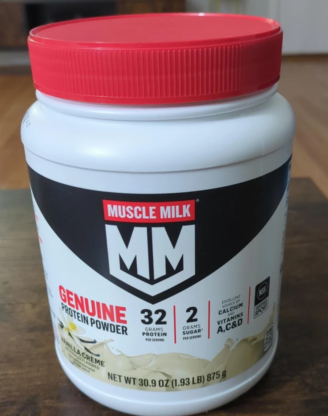 Muscle Milk Genuine Protein Powder Vanilla Creme 30.9 oz