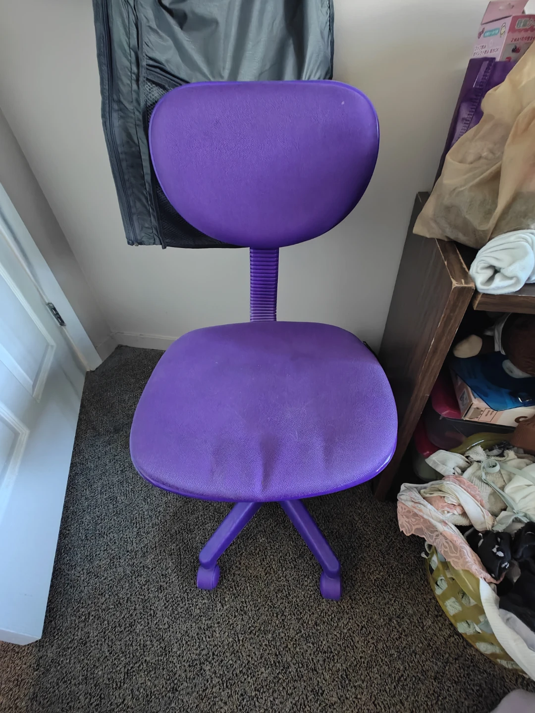 Purple Swivel Desk Chair 🧡💖