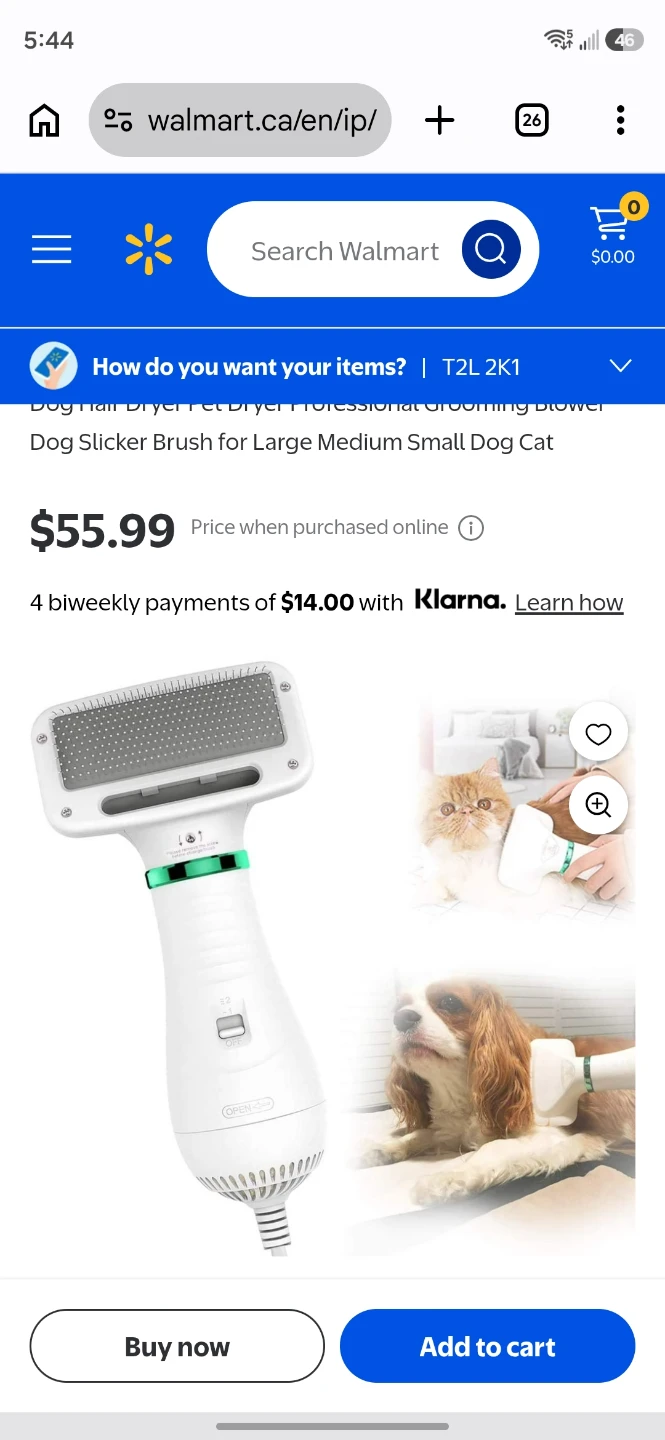 2-in-1 Pet Grooming Dryer & Slicker Brush - photo 2
