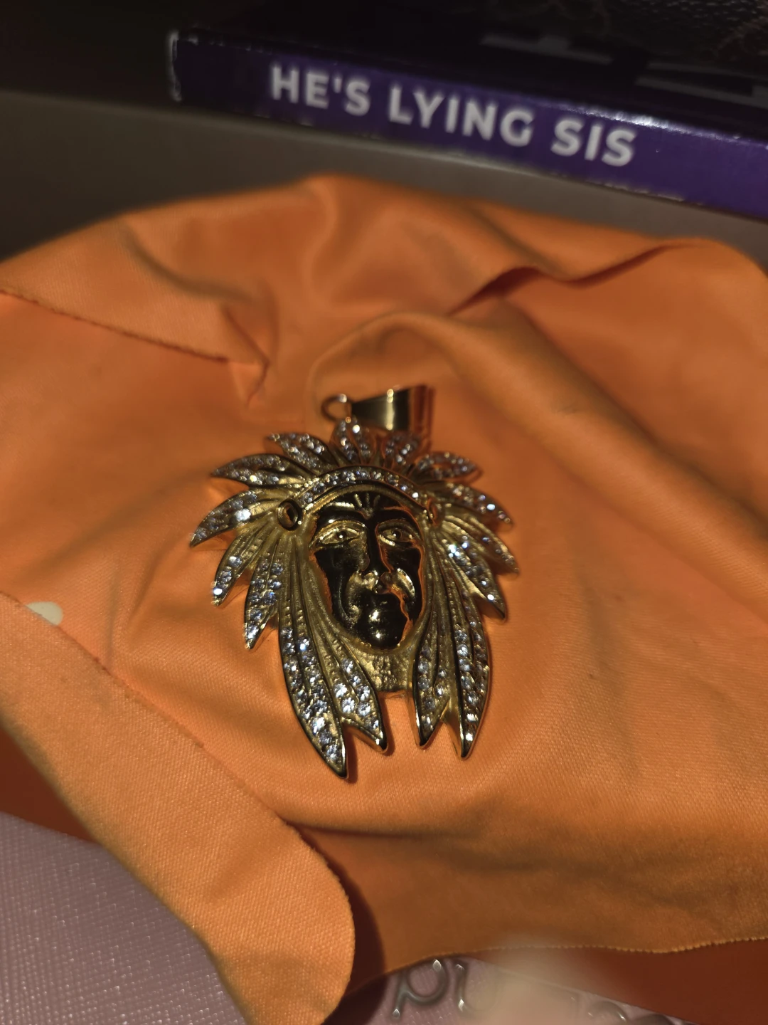 Indian head charm