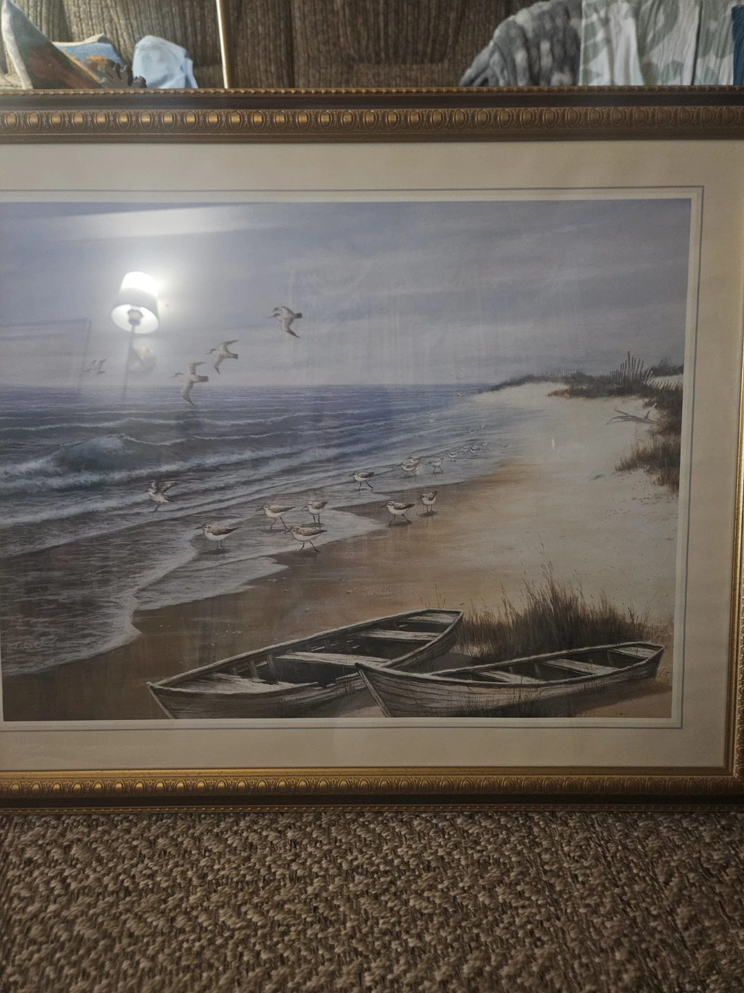 Two Rowboats on beach signed by artist  T.C Chiu - photo 2