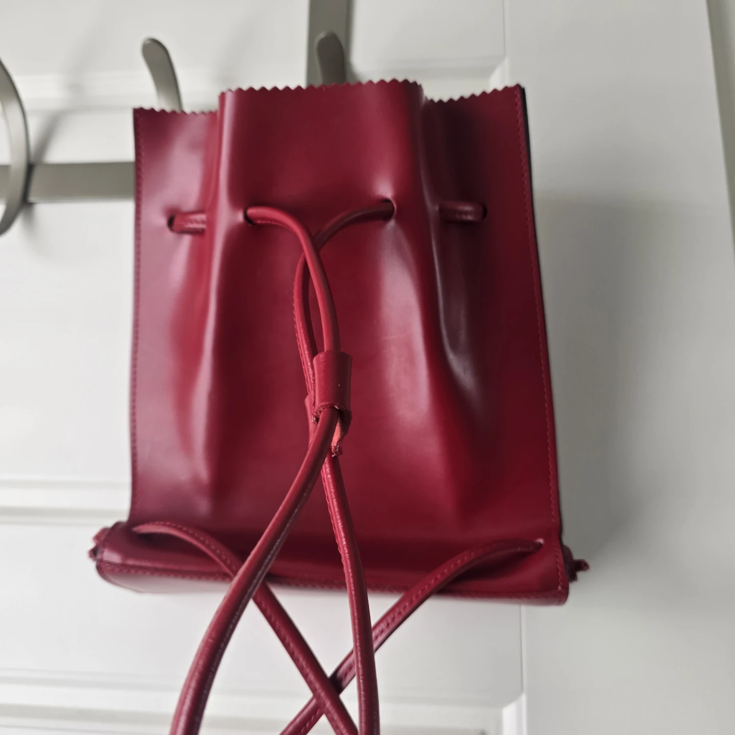 Frederic T  Paris Red Leather Mini Backpack - photo 2