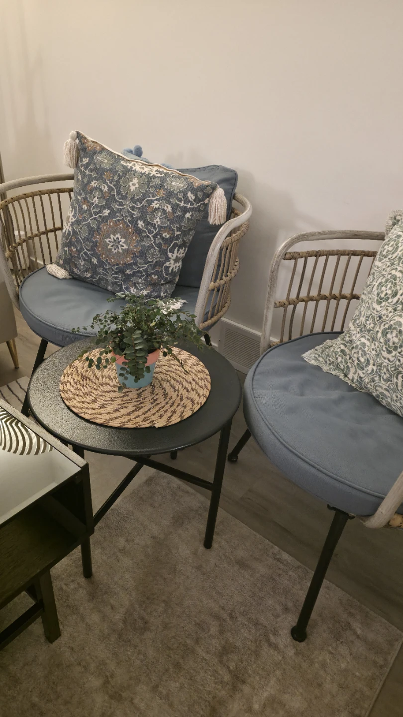 Wicker Accent Chairs with two Cushions - photo 3