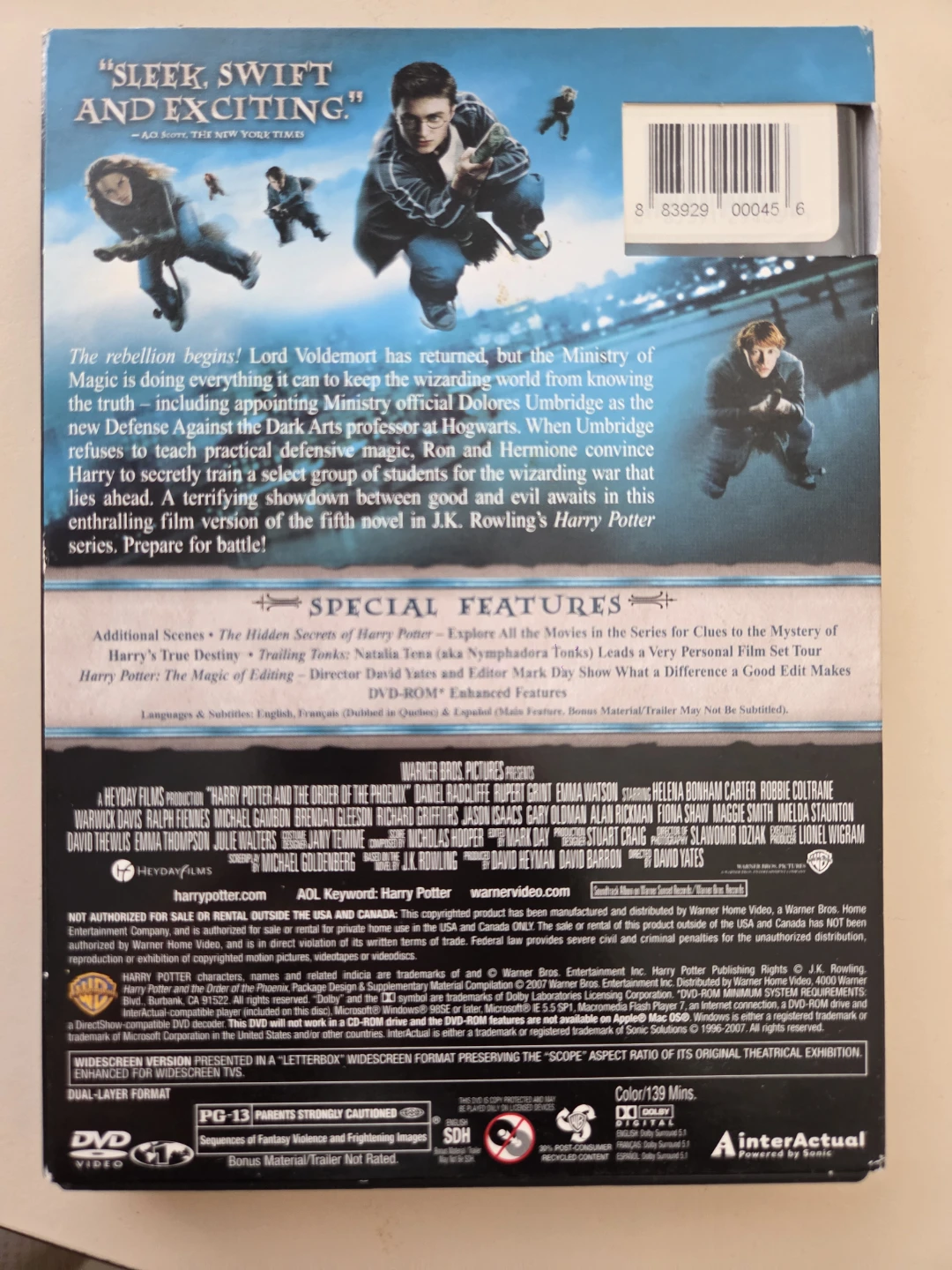 Harry Potter and the Order of the Phoenix Two-Disc Deluxe  DVD - photo 3