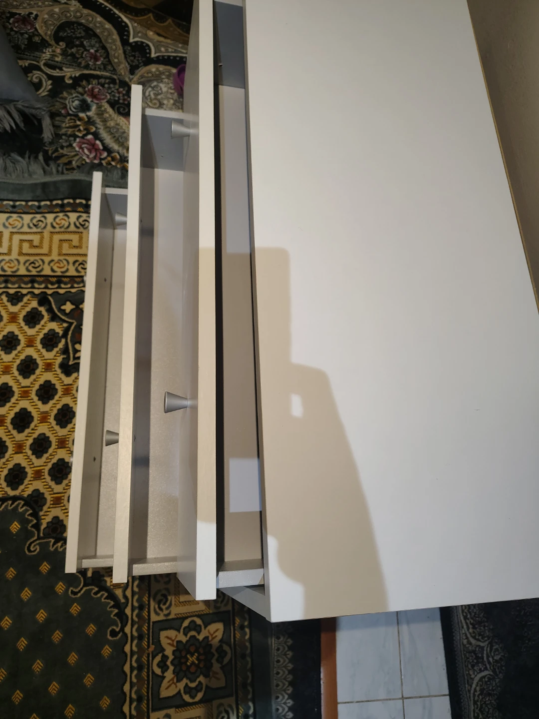White 3-Drawer Dresser - photo 3