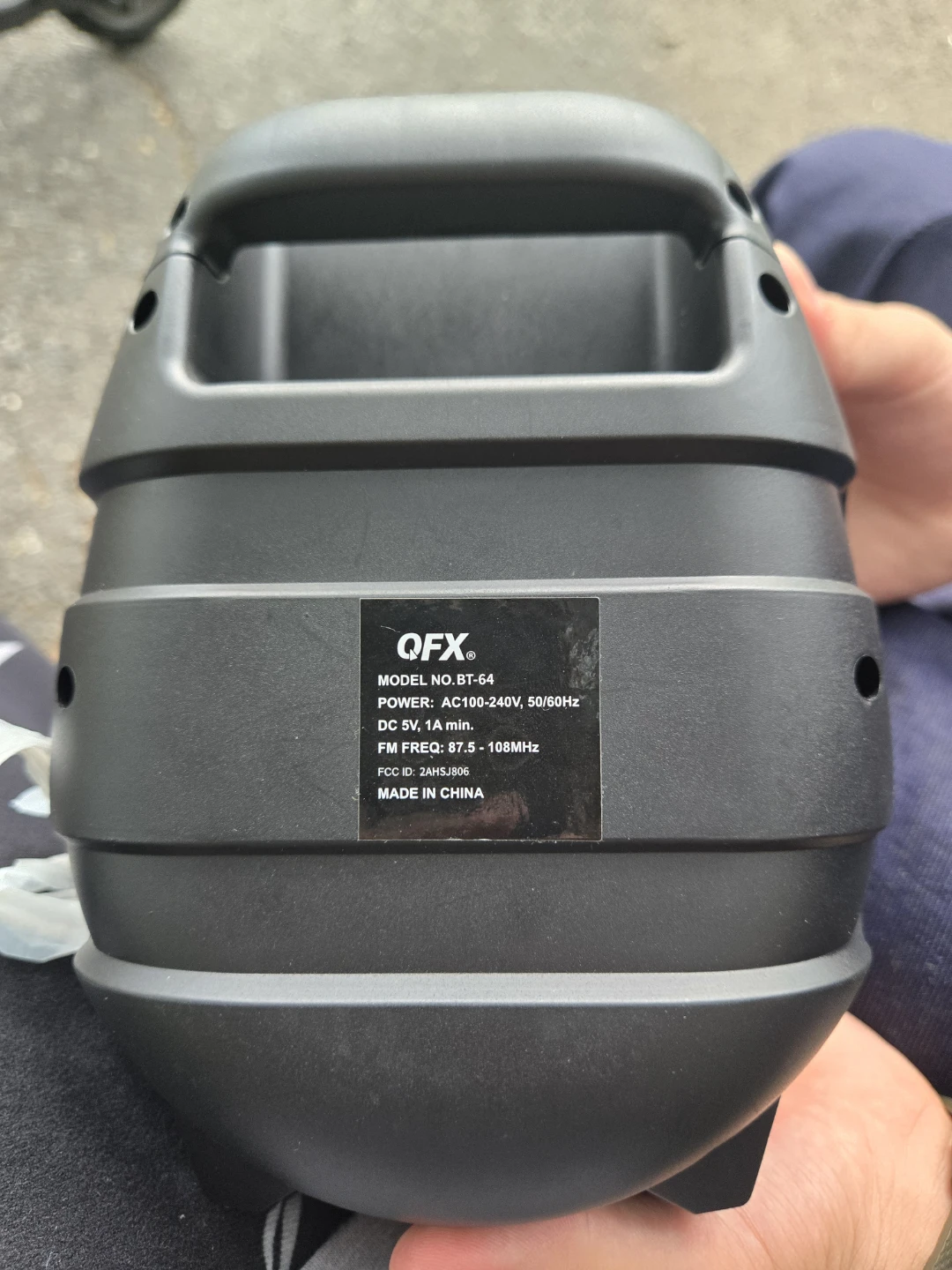 QFX BT-64 Portable Speaker - photo 2