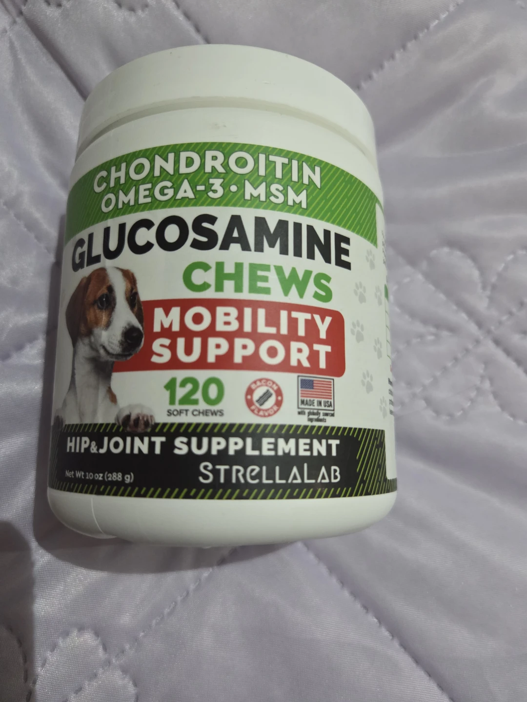 Strellalab Glucosamine Chews Mobility Support for Dogs