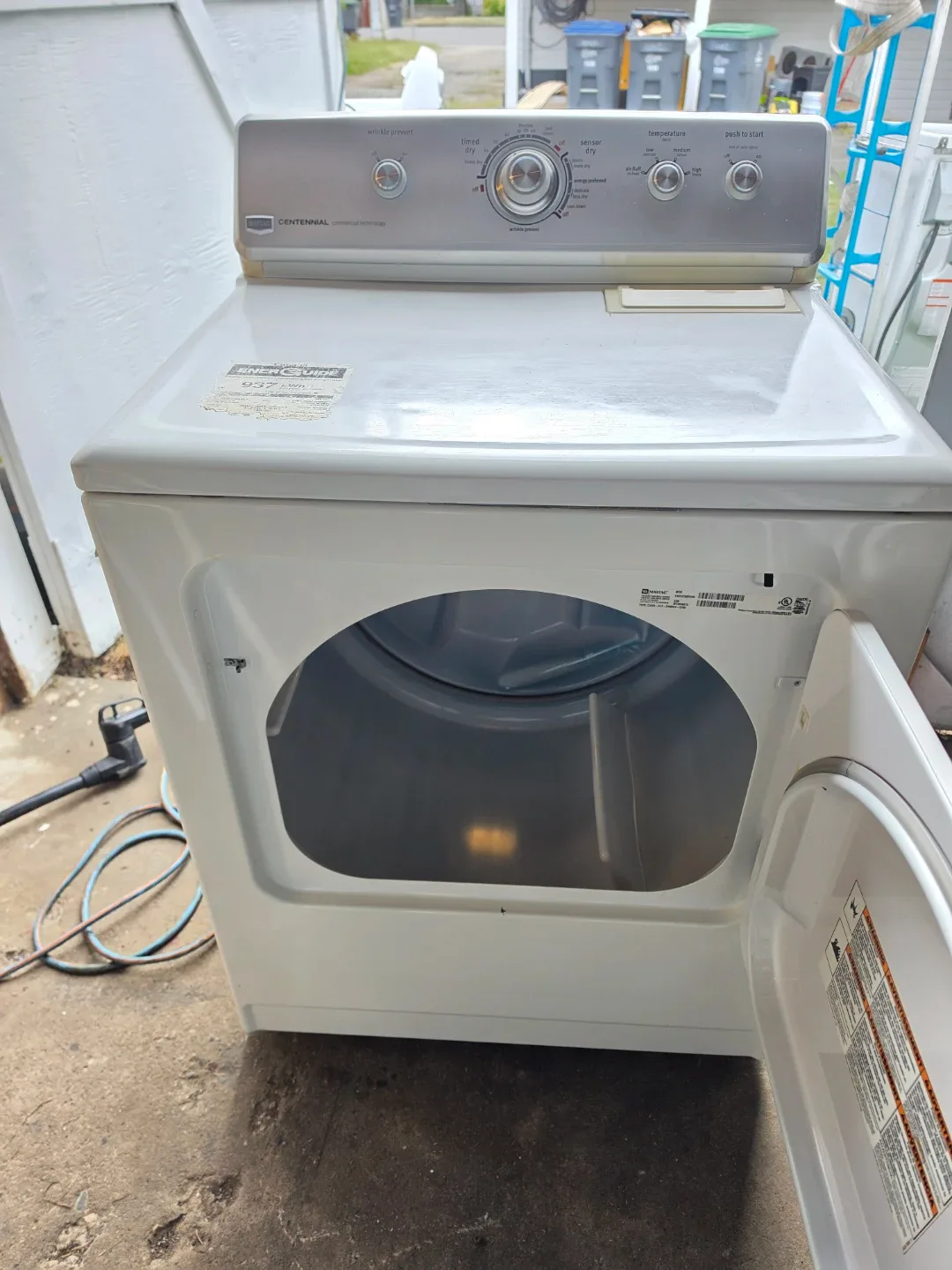 Maytag Centennial Large Capacity Electric Dryer - - photo 4
