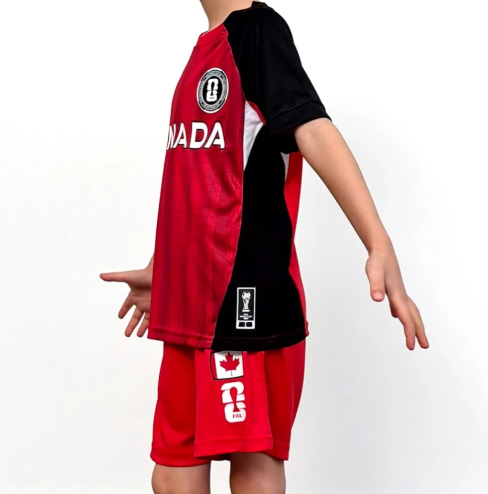 Kids 6-8Y FIFA jersey team Canada FIFA Soccer Jersey Set - photo 2