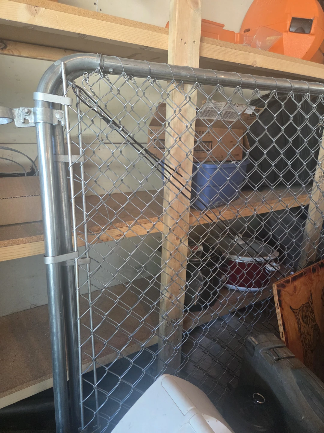 Chain Link Fence, Posts and two swinging Gates