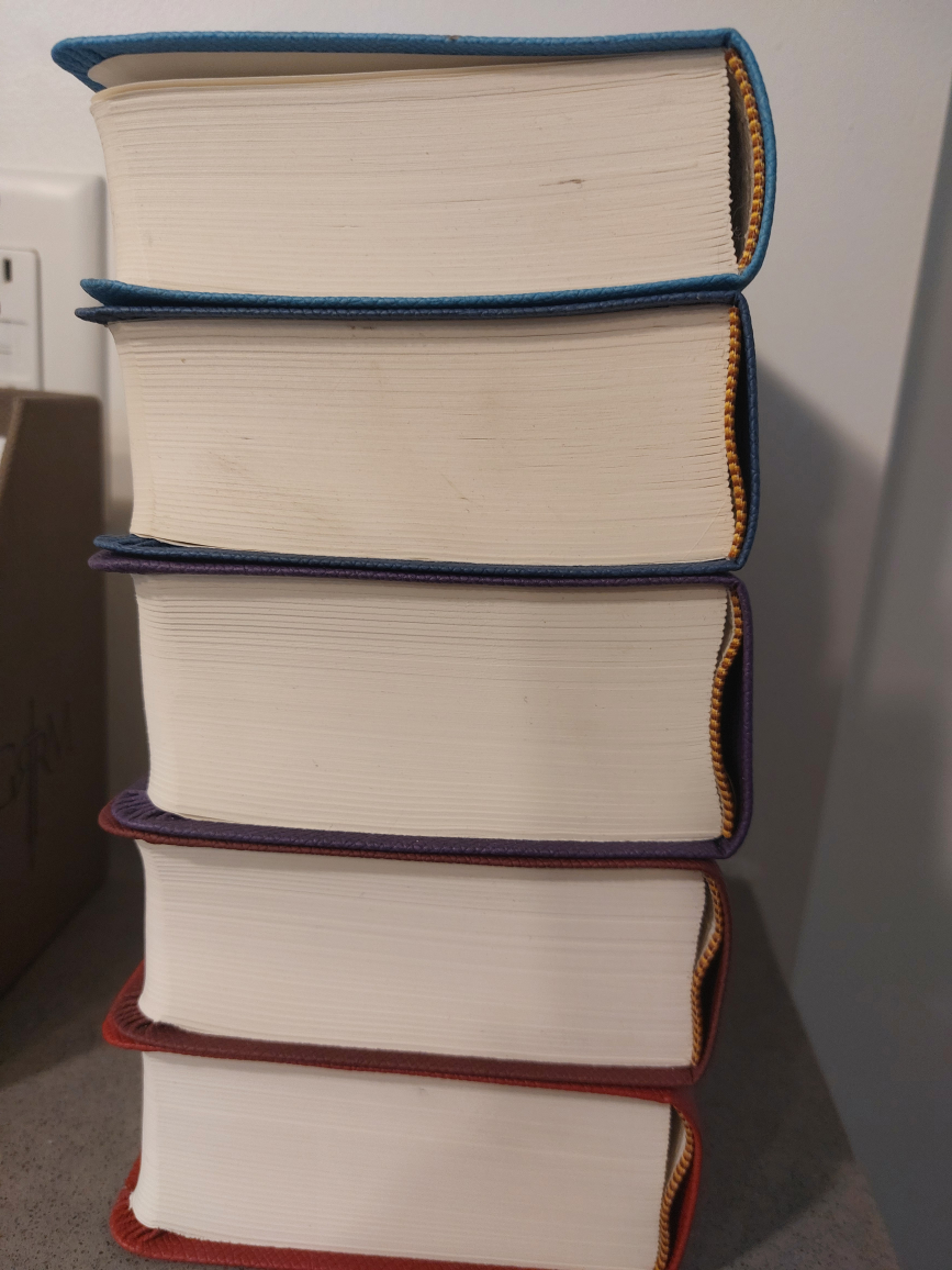 GRRM Game of Thrones / ASOIAF collectors leather bound box set - photo 3