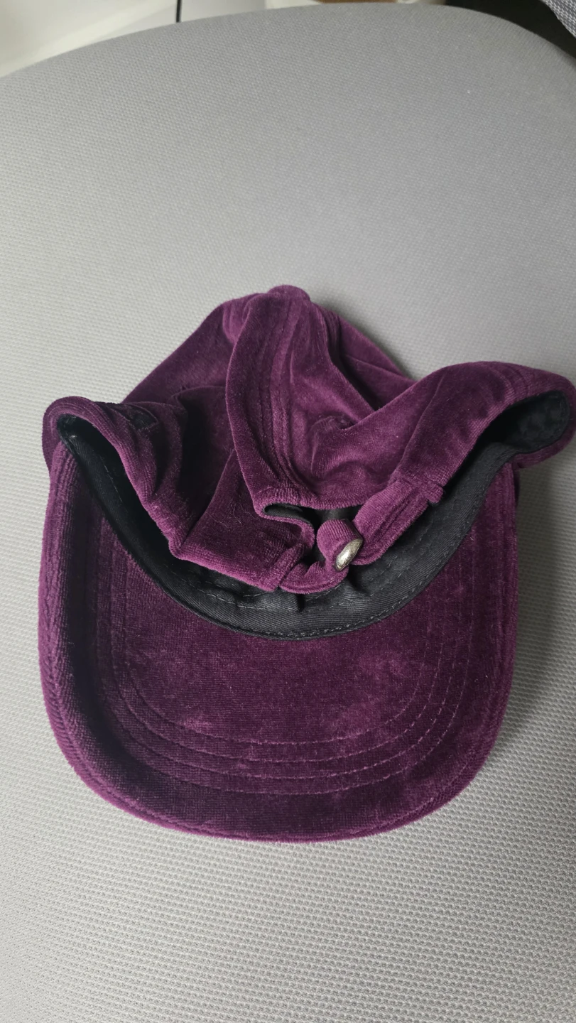 Brand New Purple Velvet Baseball Cap - photo 3