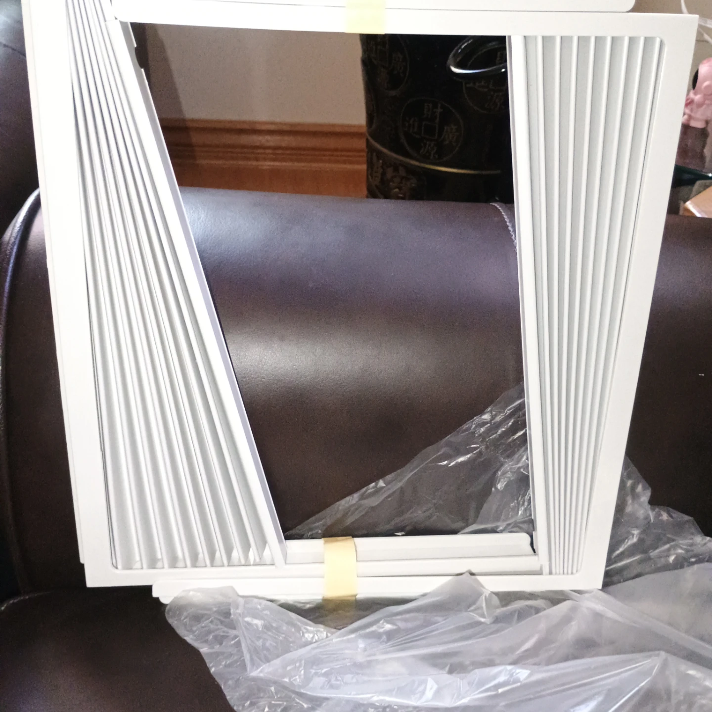 White Air Conditioner Side Curtain & Frame - photo 3