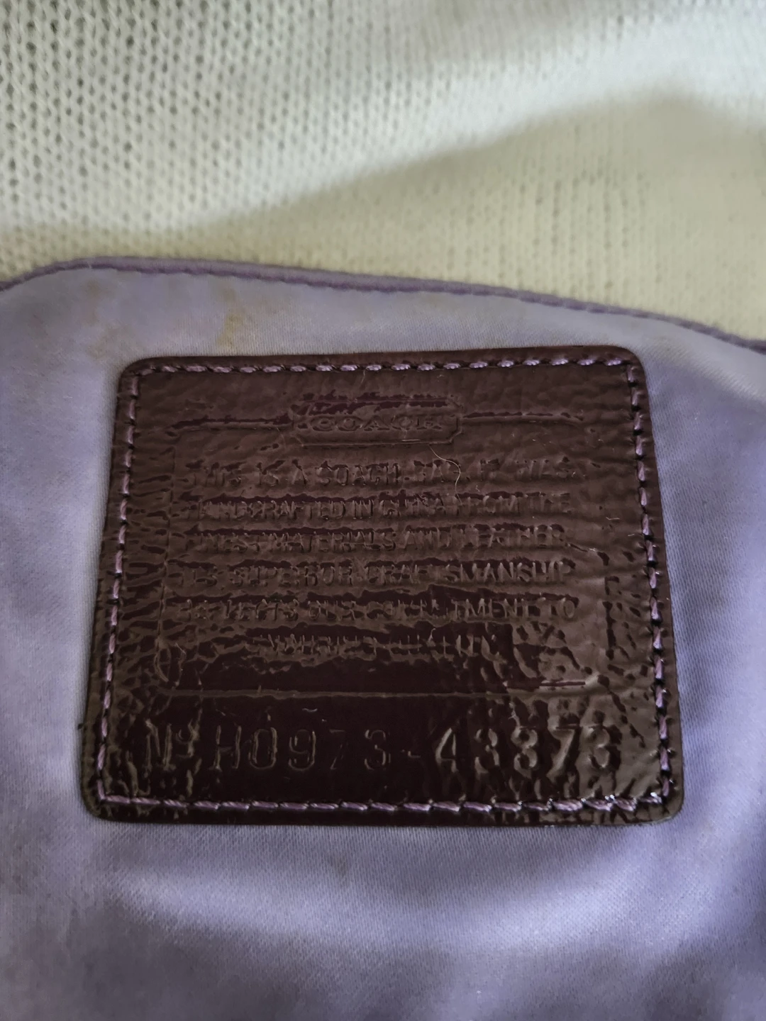 Stunning Rare Purple Coach Crossbody Bag - photo 3