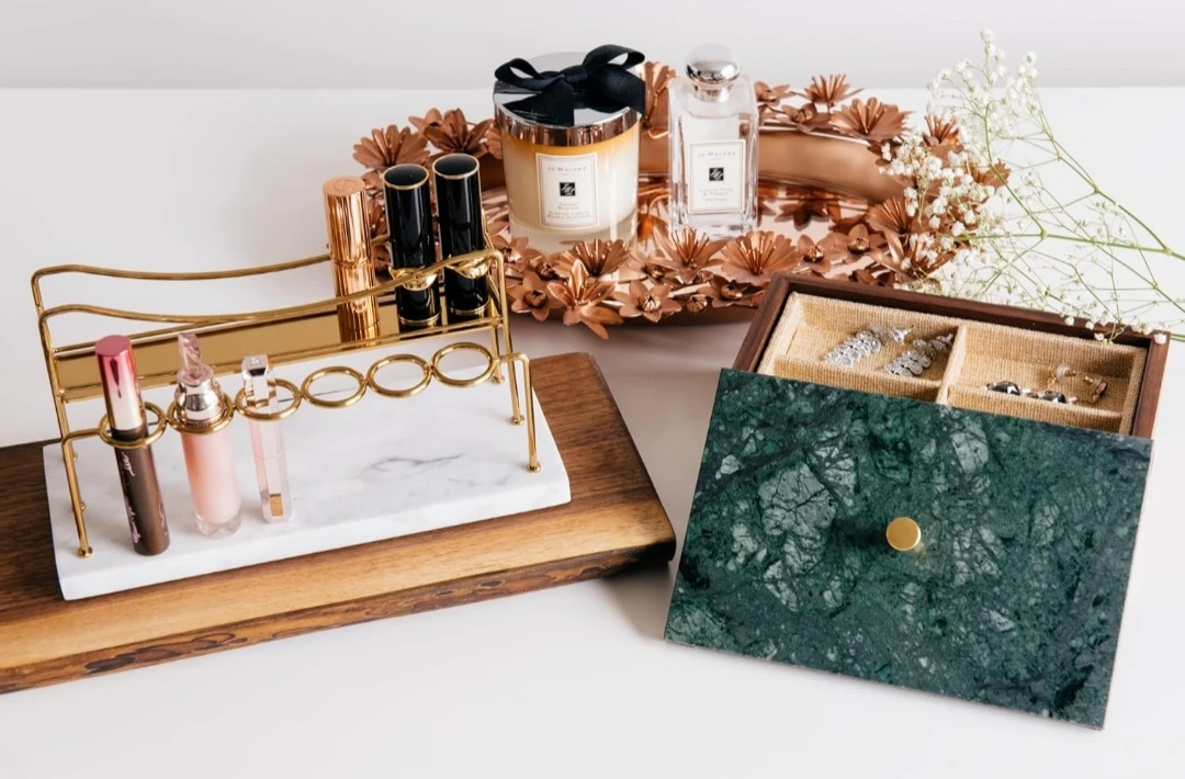 OMBRE HOME Luxury Handmade Natural Marble Lipstick Holder ... - photo 3
