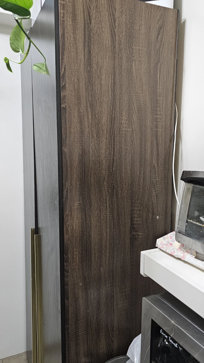 Dark Wood Finish Double Door Cabinet - photo 2