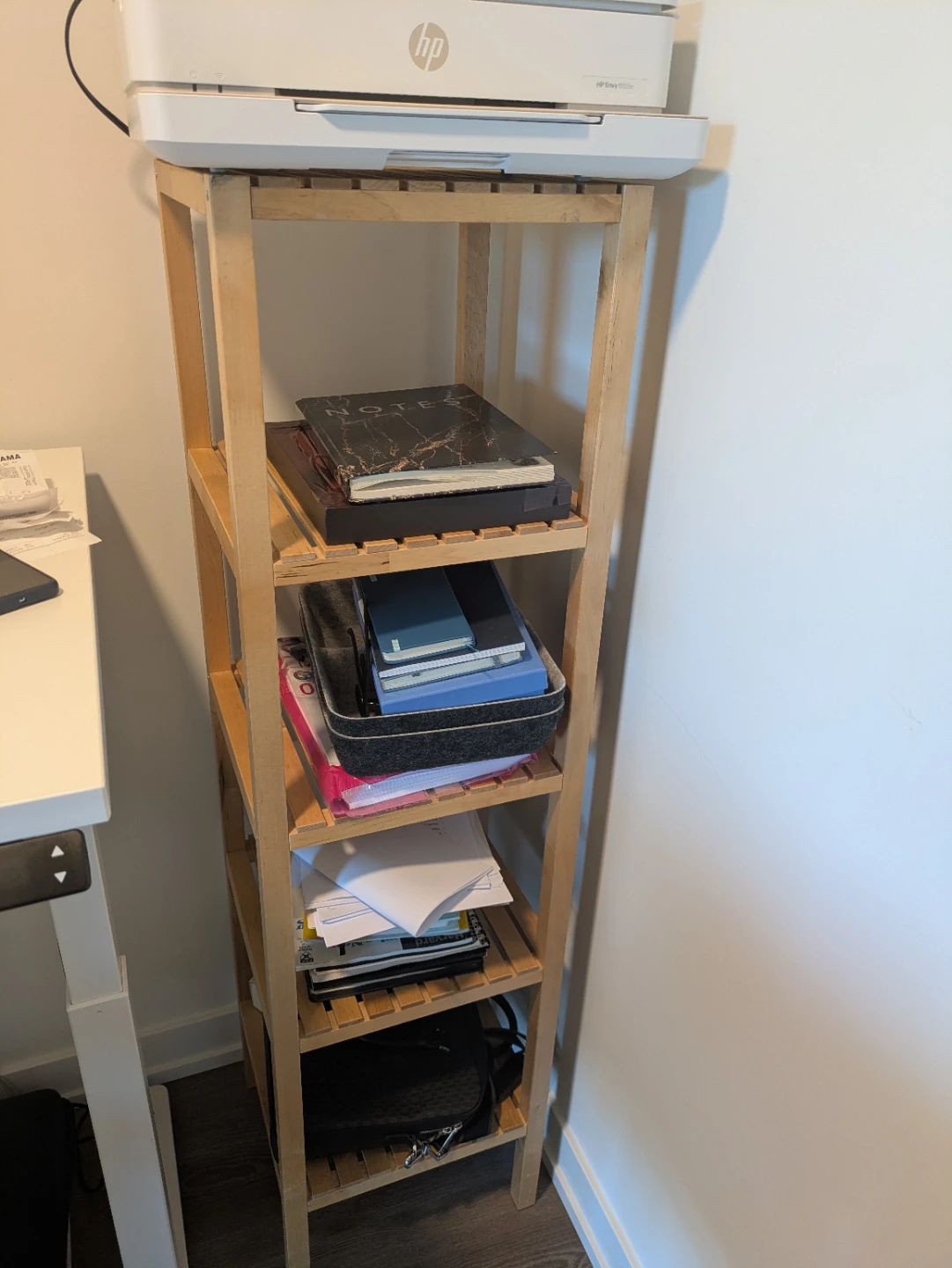 Wooden 4-Tier Shelf Unit Book Case