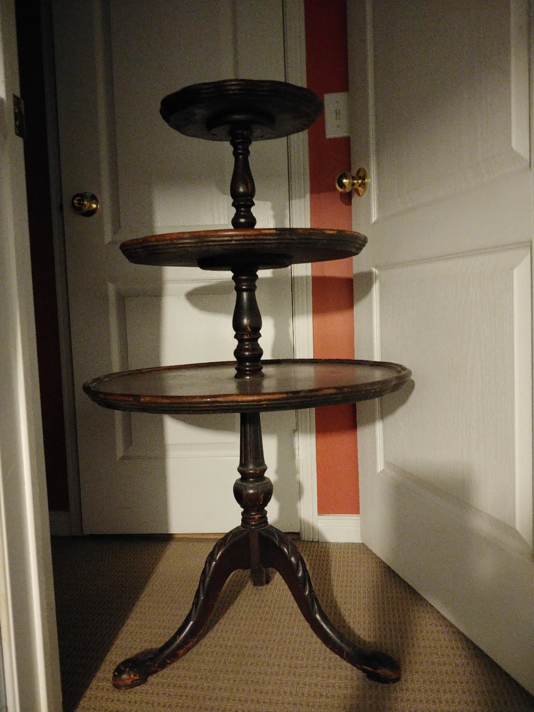 Antique Tiered Side Table