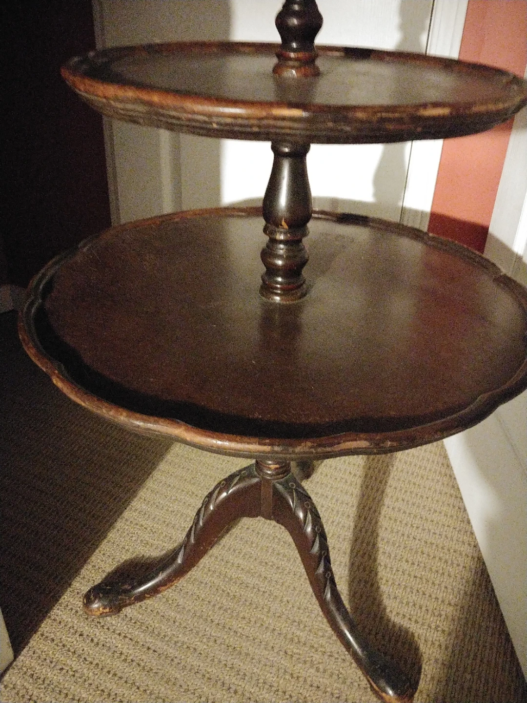 Antique Tiered Side Table - photo 2