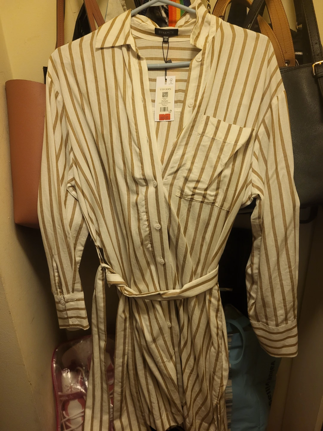 Dynamite Striped Midi Dress TTP/XXS