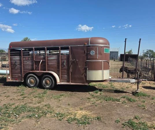 1982 WW Horse/ Livestock Trailer -6.5 wide by 16.5 feet long