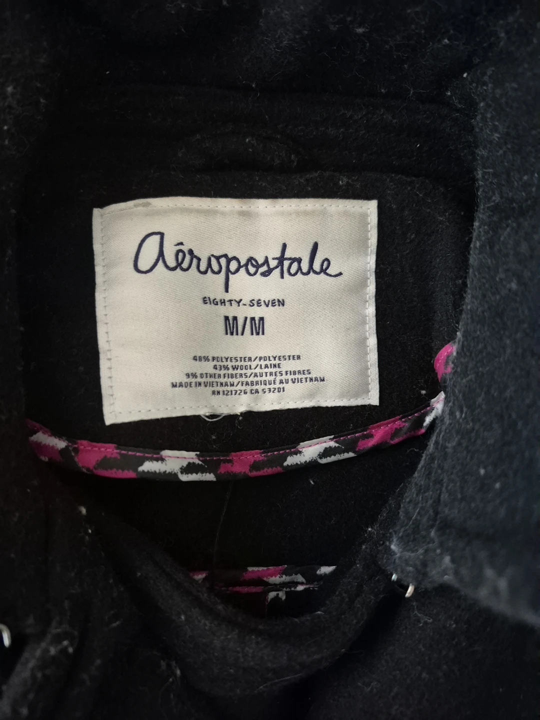 Aeropostale Double-Breasted Peacoat - Size M/M - photo 2