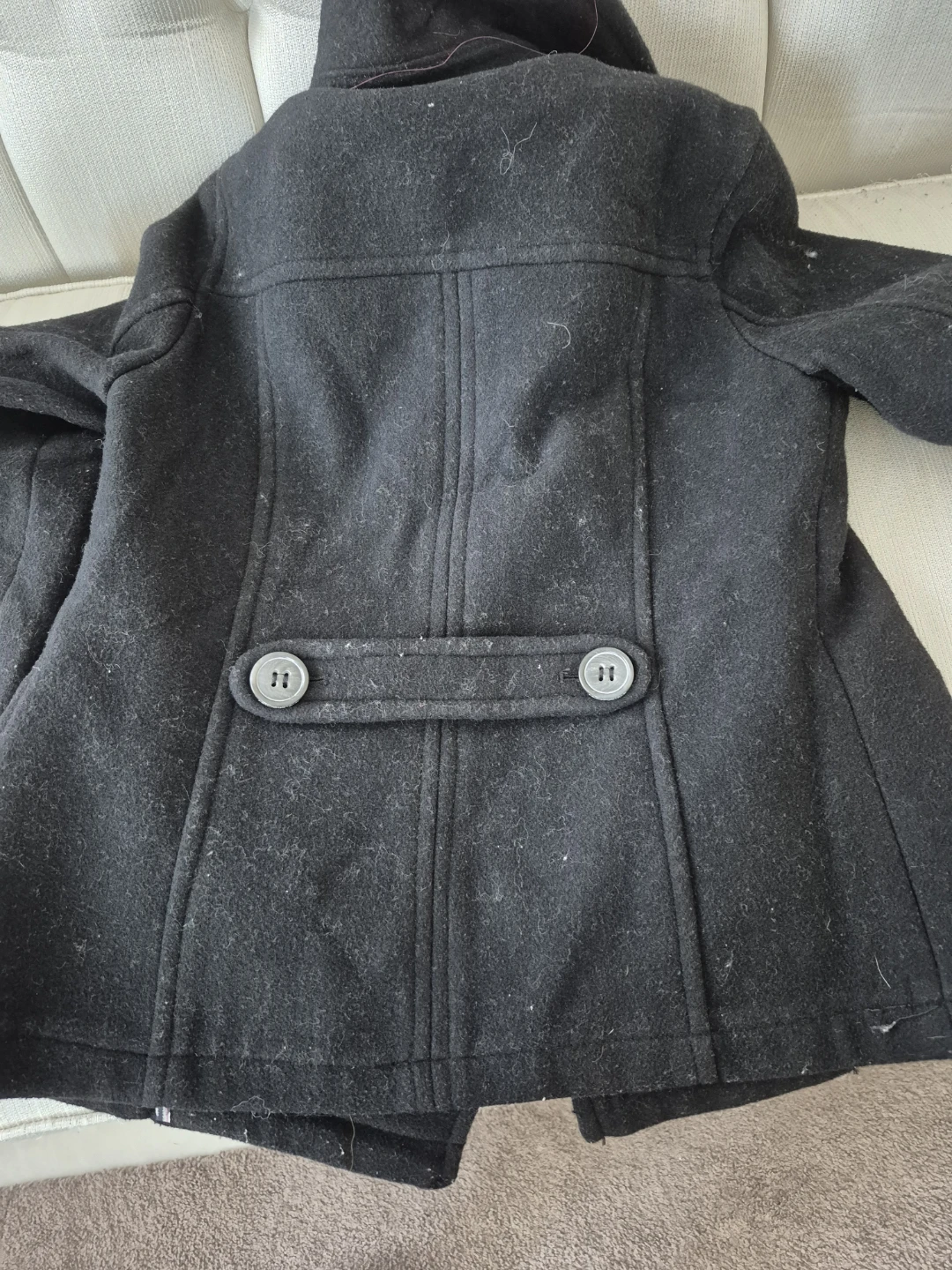 Aeropostale Double-Breasted Peacoat - Size M/M - photo 3