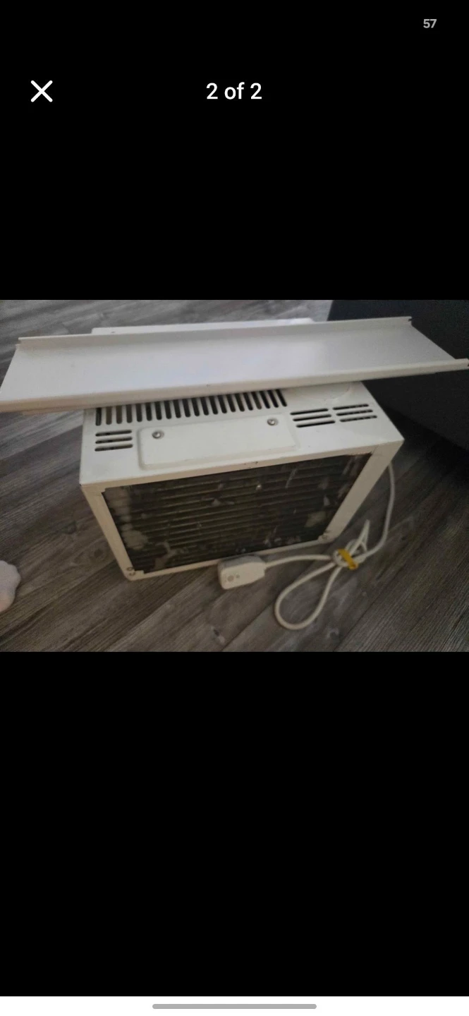 White Window Air Conditioner Unit - photo 2