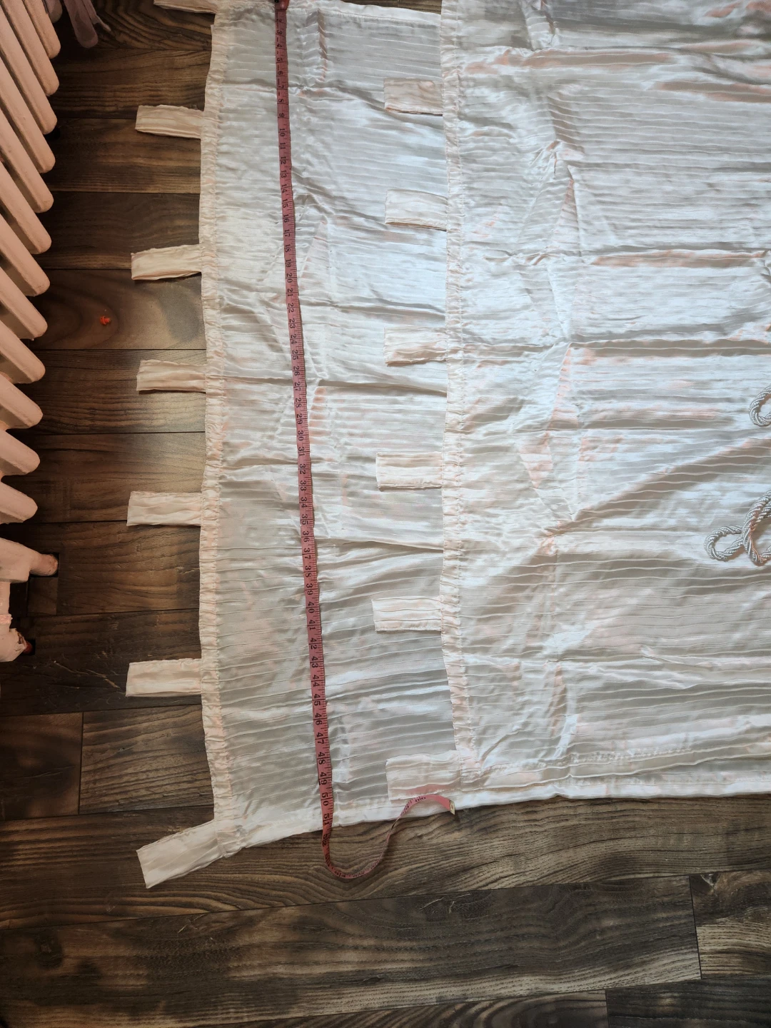 White Curtain Set with Tassels - photo 3