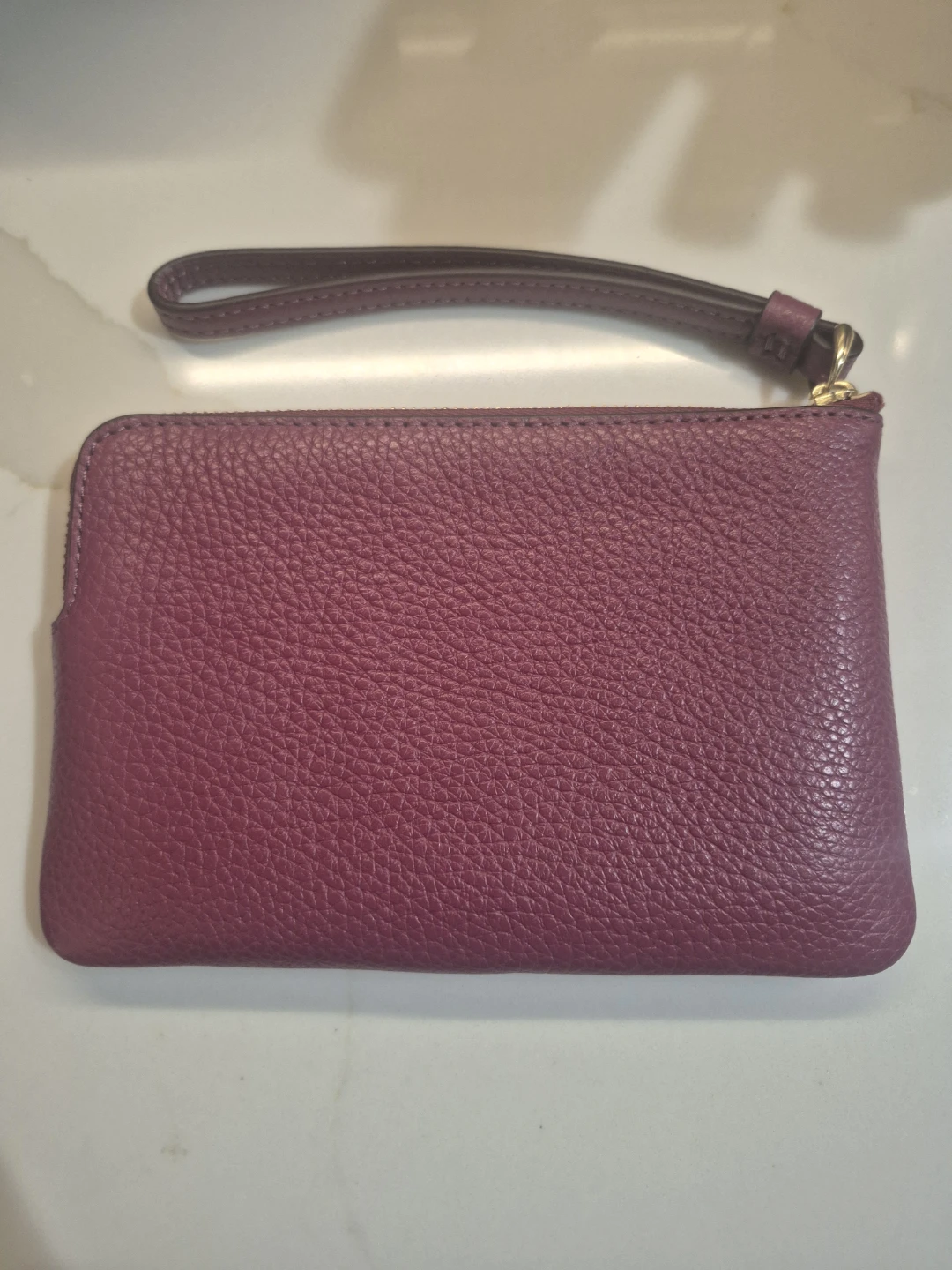 COACH Purple Leather Wristlet Pouch - photo 5