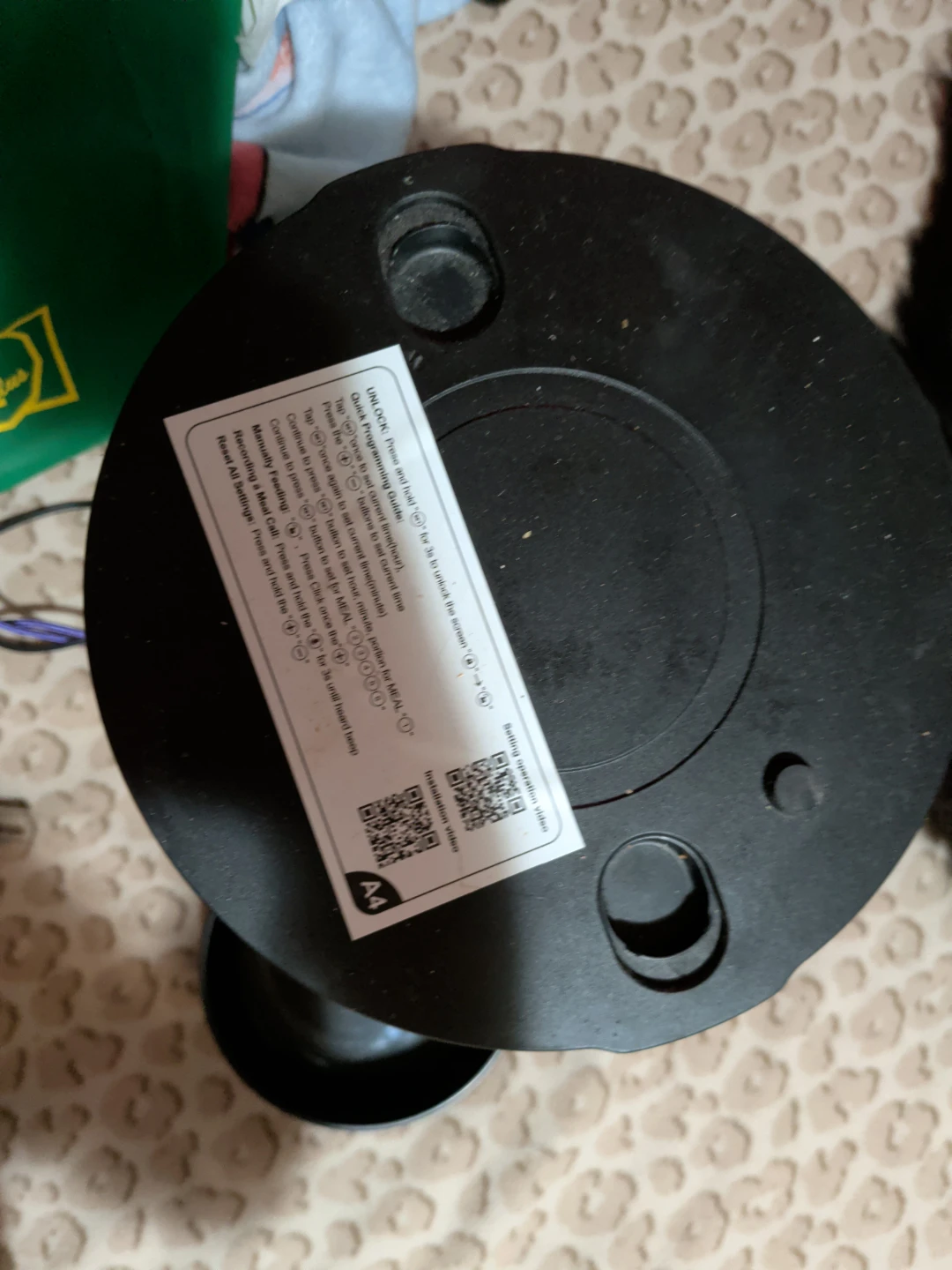 Black Automatic Pet Feeder - photo 2