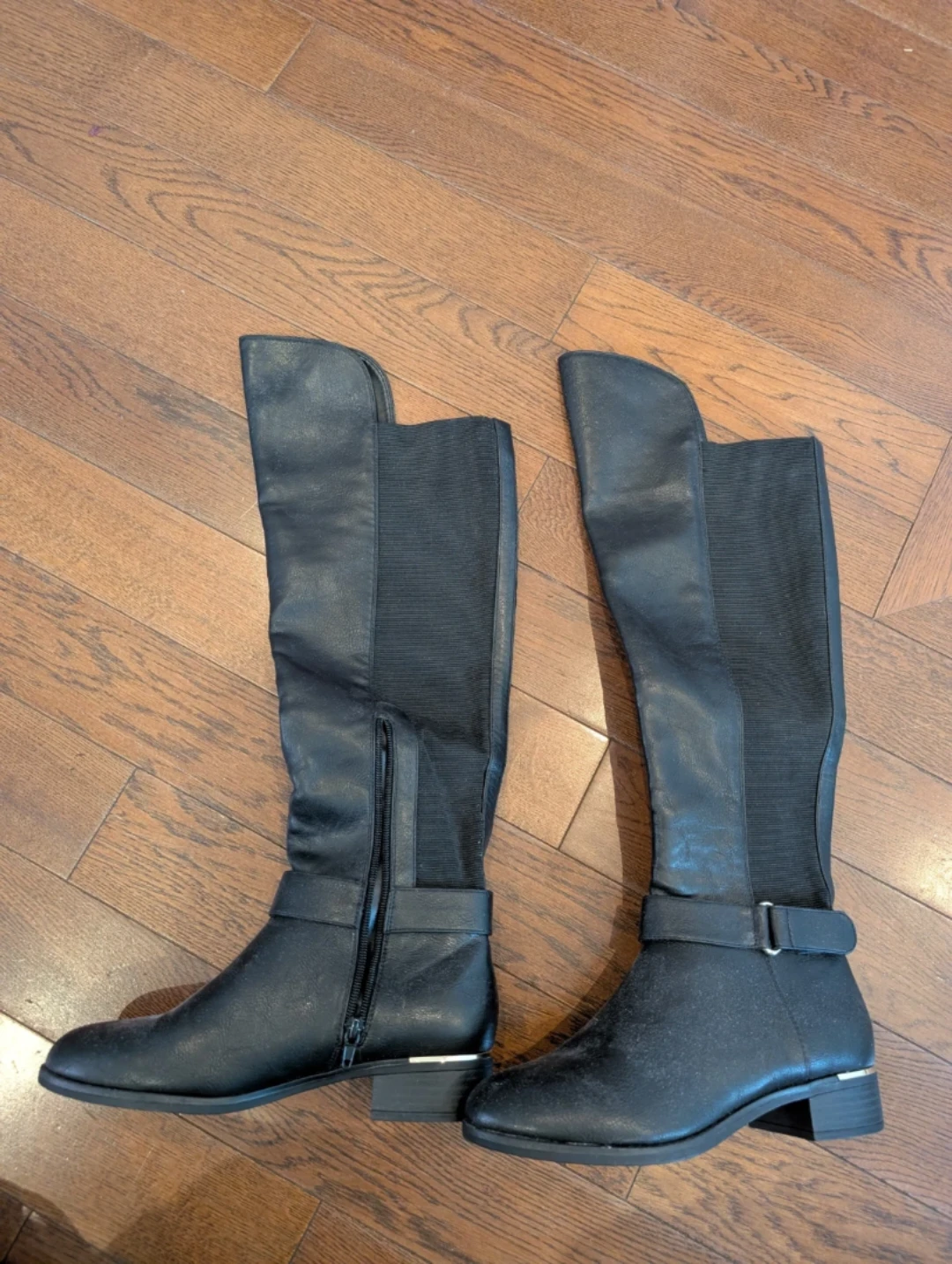 Call It Spring Black Tall Boots Size 7.5