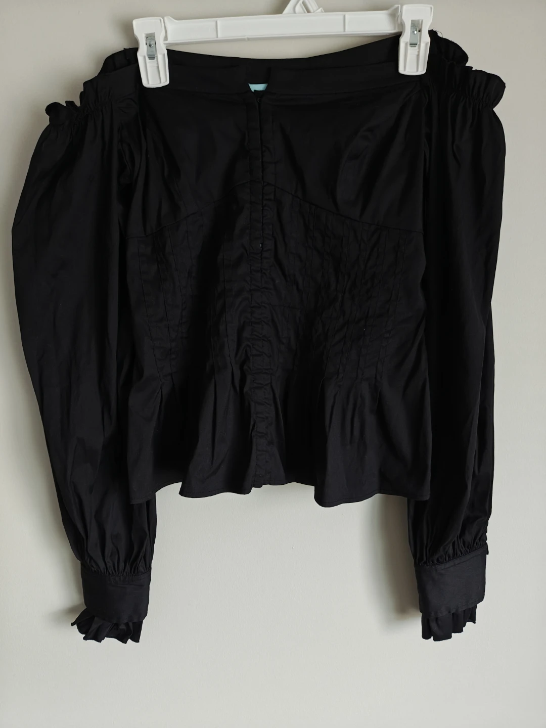GUESS by Marciano Black Off-the-Shoulder Peplum Blouse - photo 5