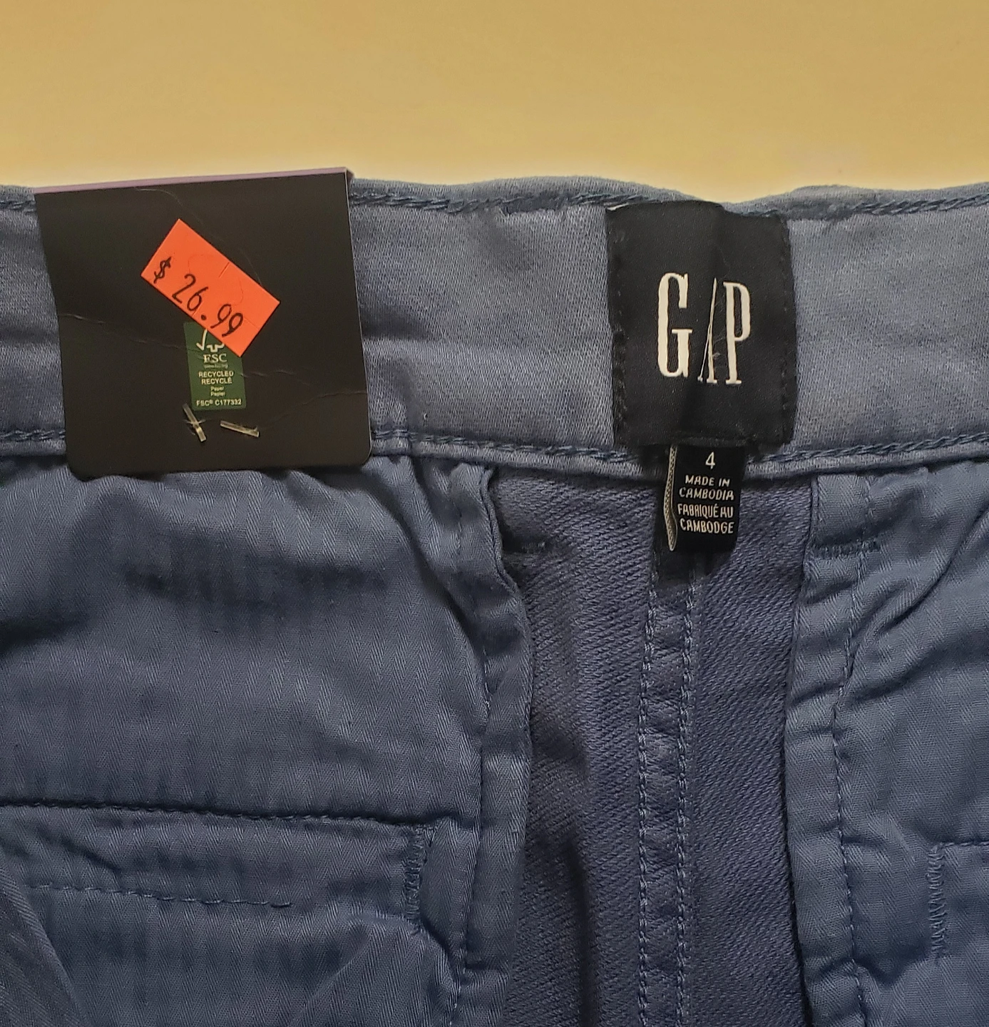 Brand new GAP Women's Blue Skinny Pants Size 4 - photo 4